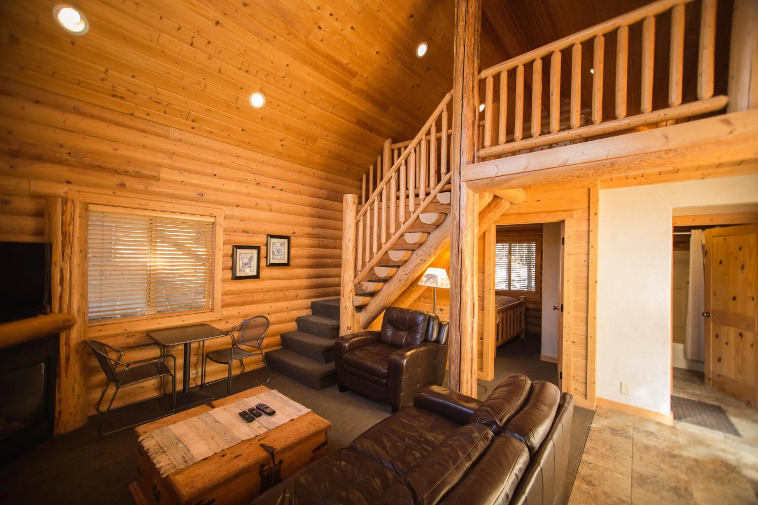 Living room in The Pines at Island Park