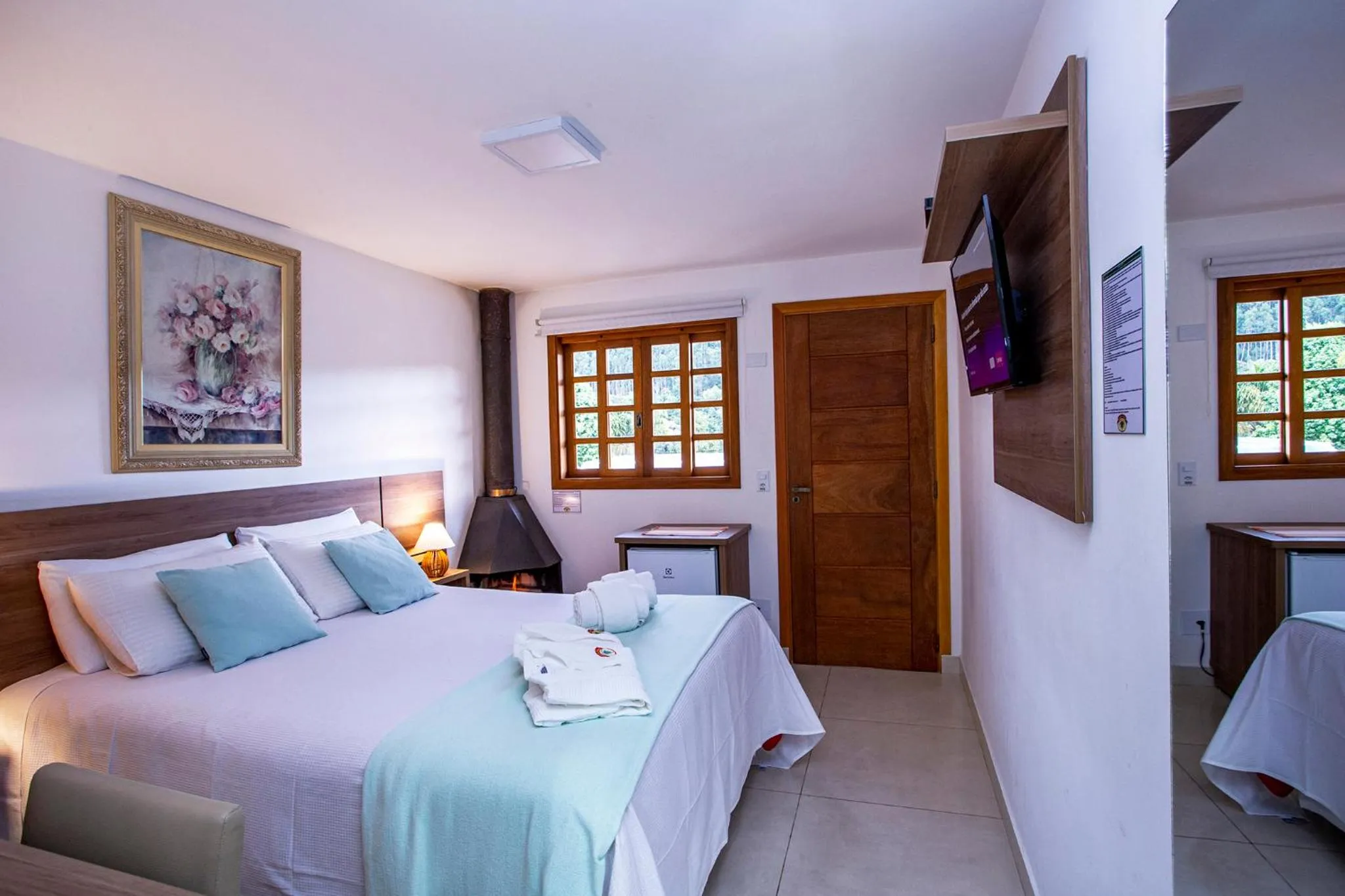 Bed in Pousada das Videiras