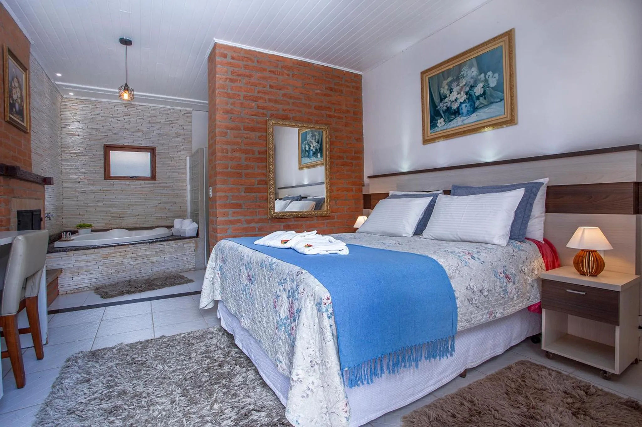 Bed in Pousada das Videiras