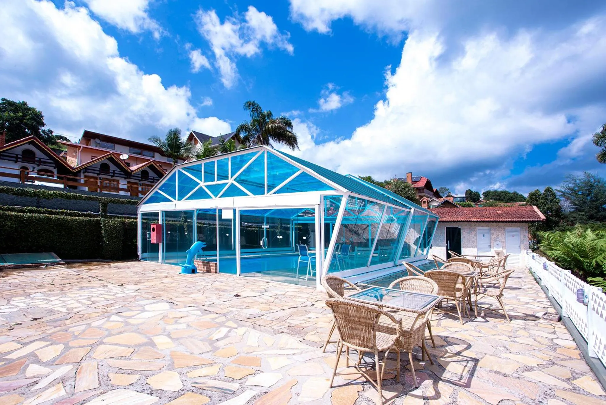 Swimming pool in Pousada das Videiras