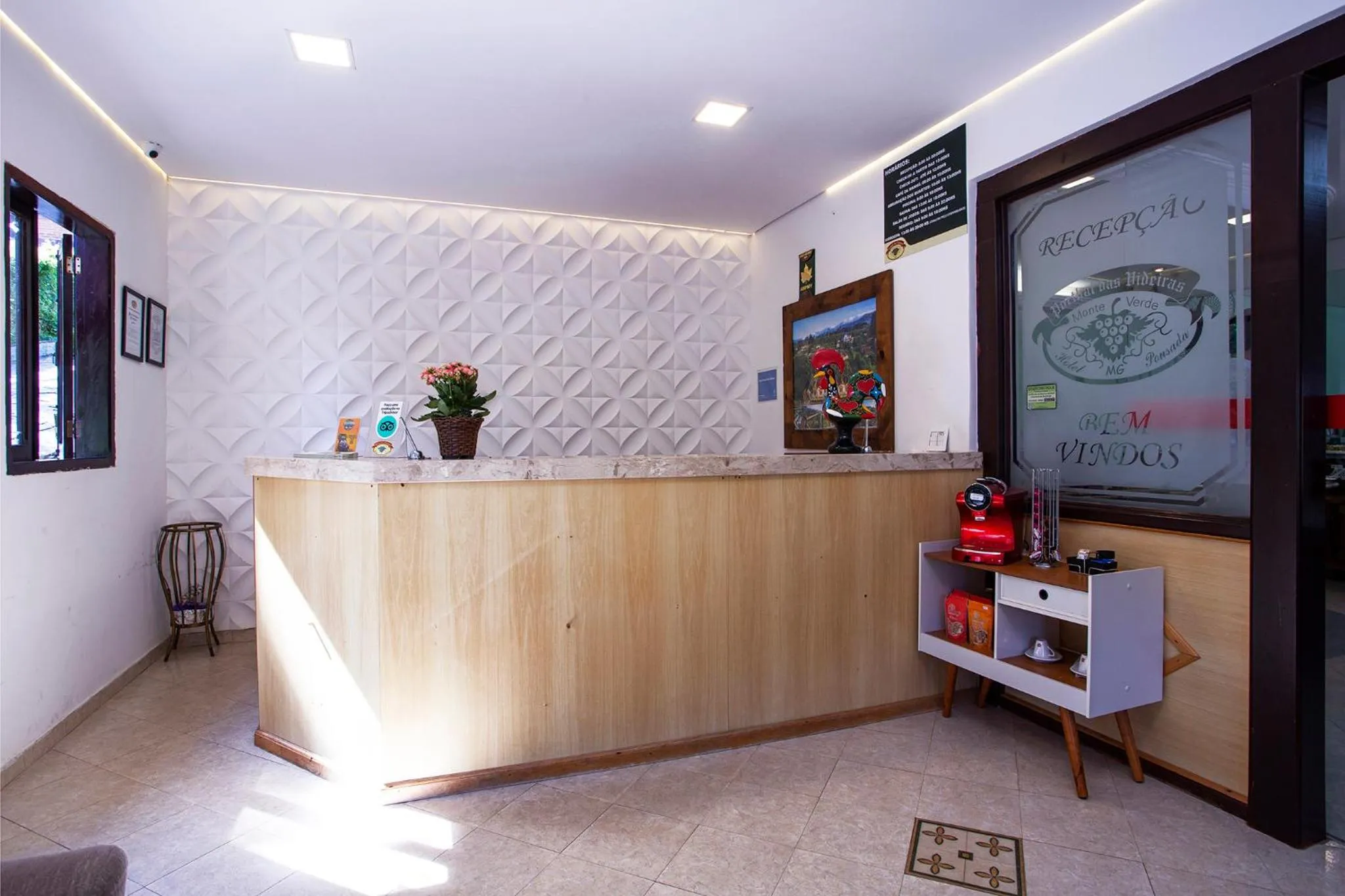 Lobby or reception in Pousada das Videiras