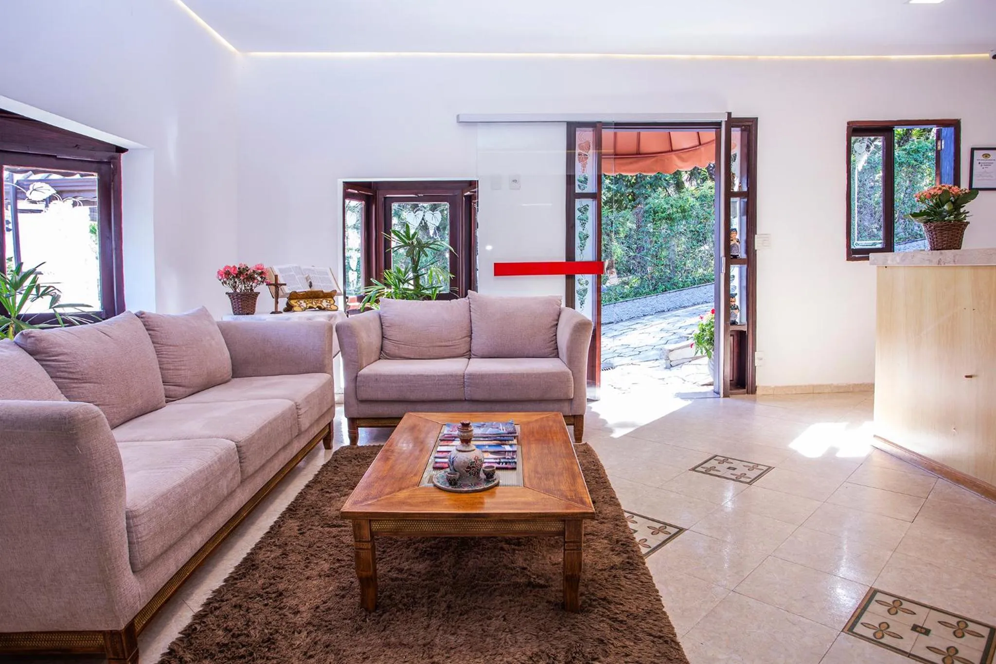 Lobby or reception in Pousada das Videiras