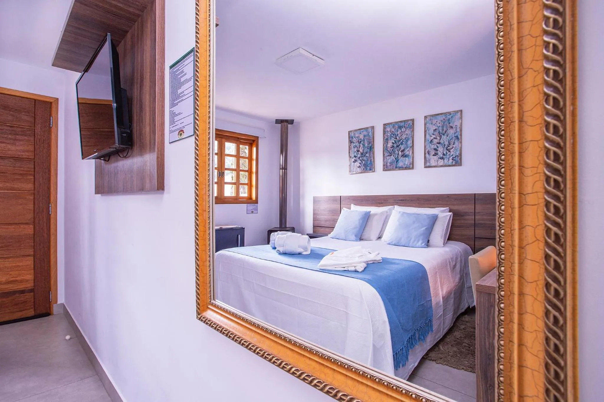 Bed in Pousada das Videiras