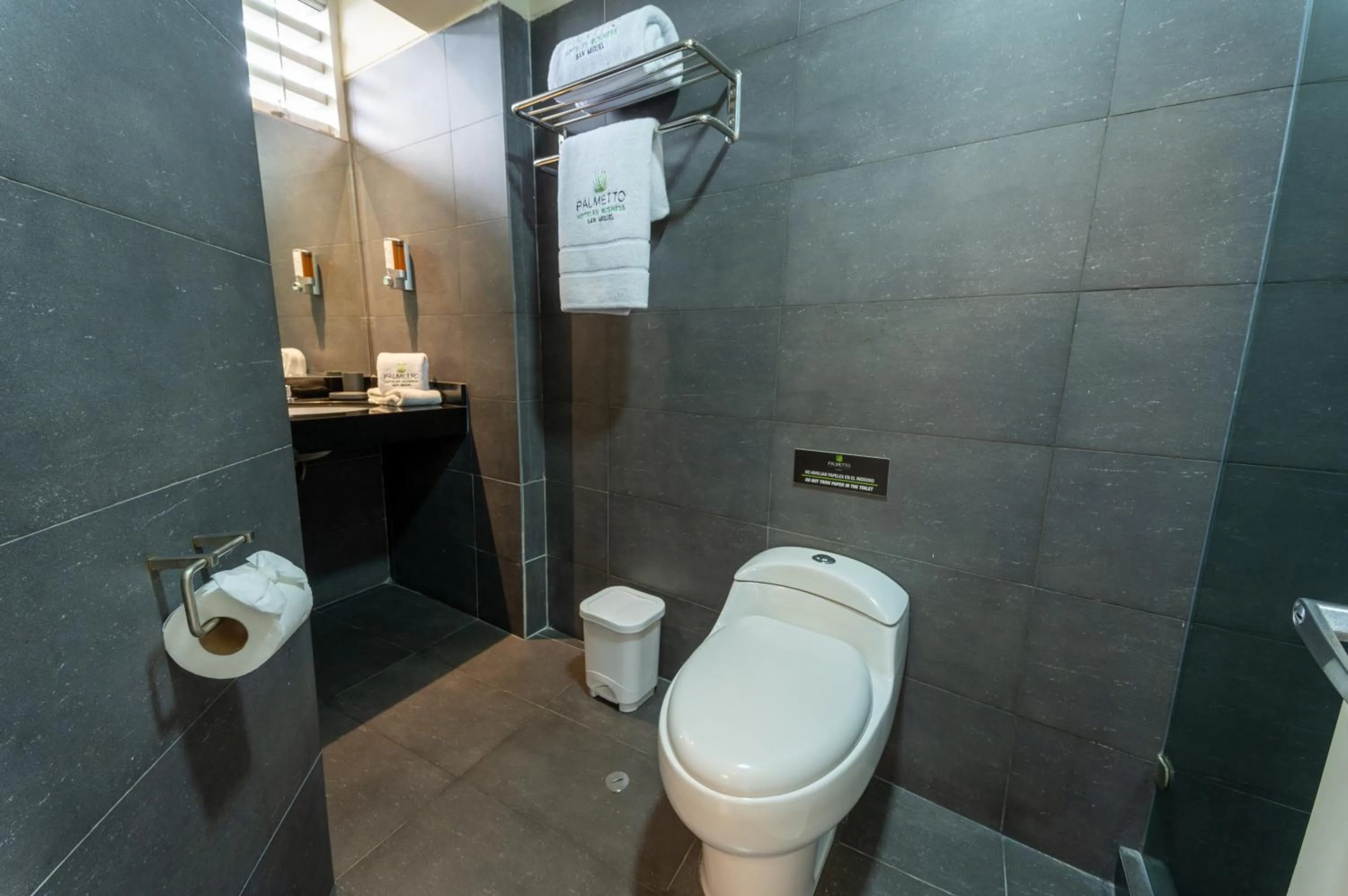 Bathroom in Palmetto Hotel Business San Miguel