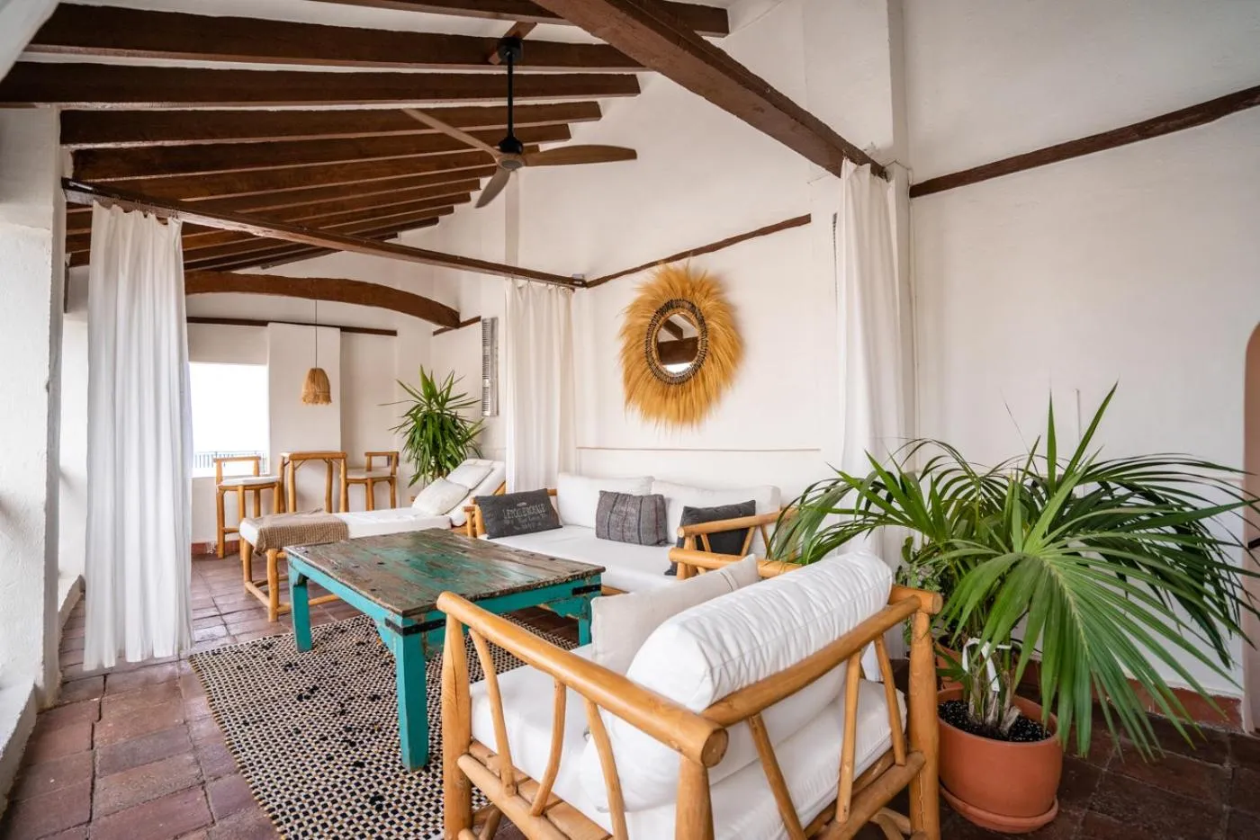 Seating area in Limonero bnb