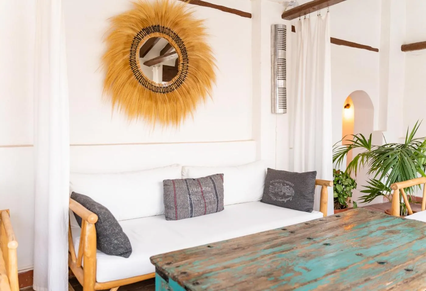 Seating area in Limonero bnb