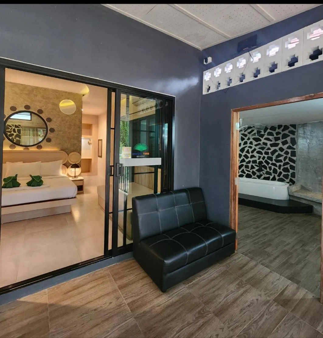 View (from property/room), Bed in Khaolak Yama Resort - SHA Plus