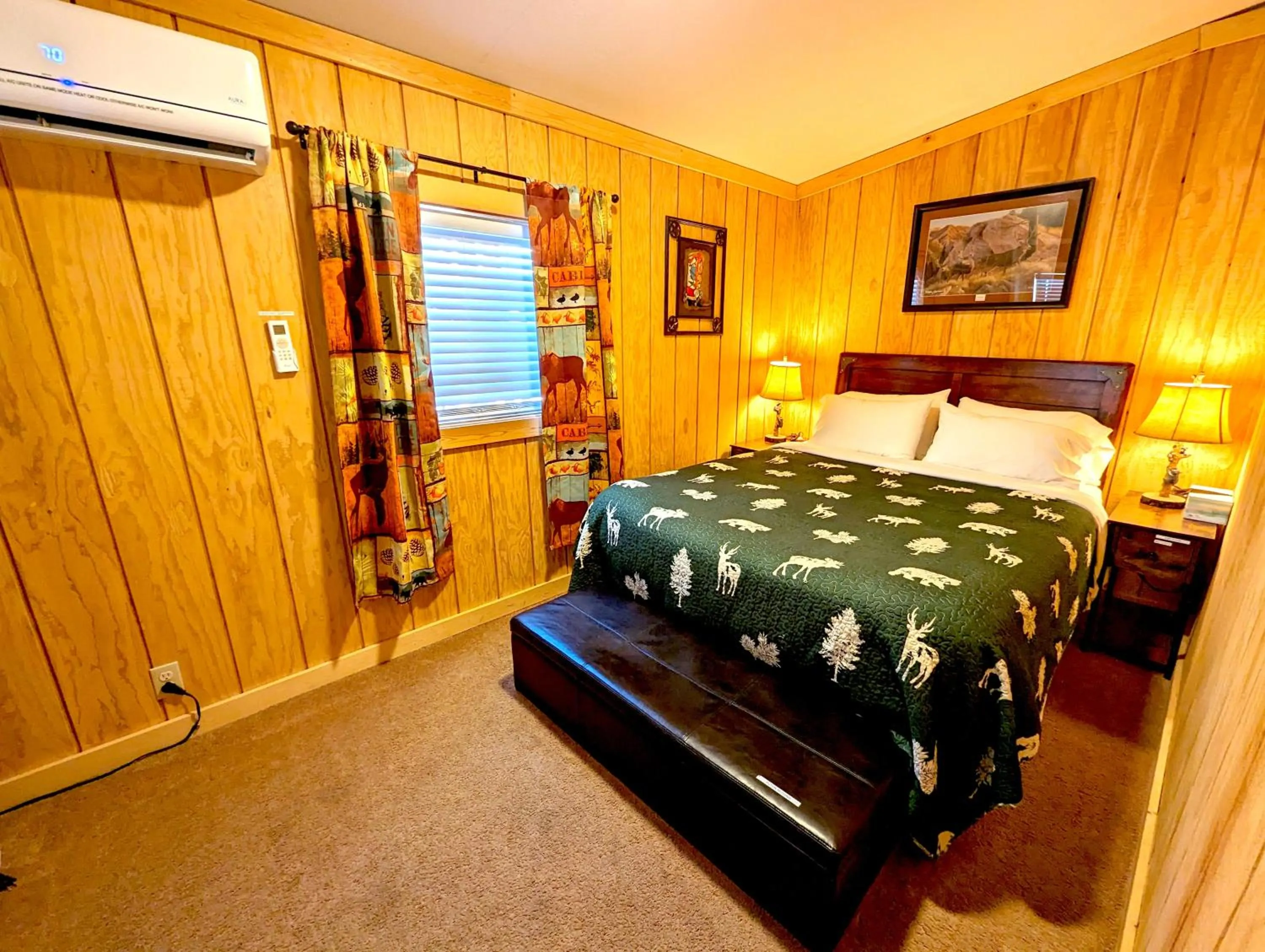 Bed in Yellowstone's Treasure Cabins