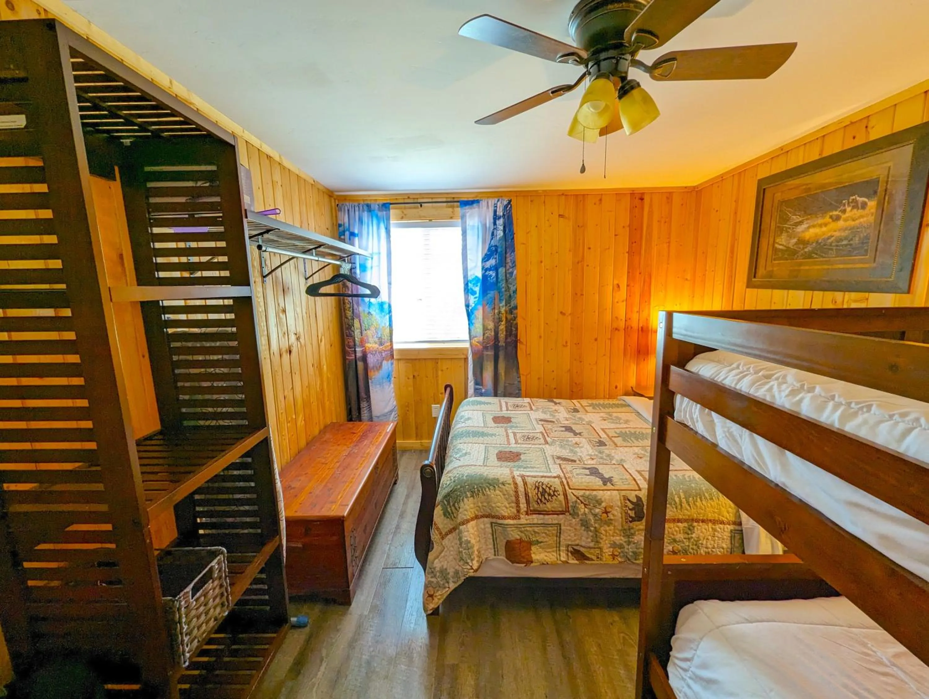 Bed in Yellowstone's Treasure Cabins