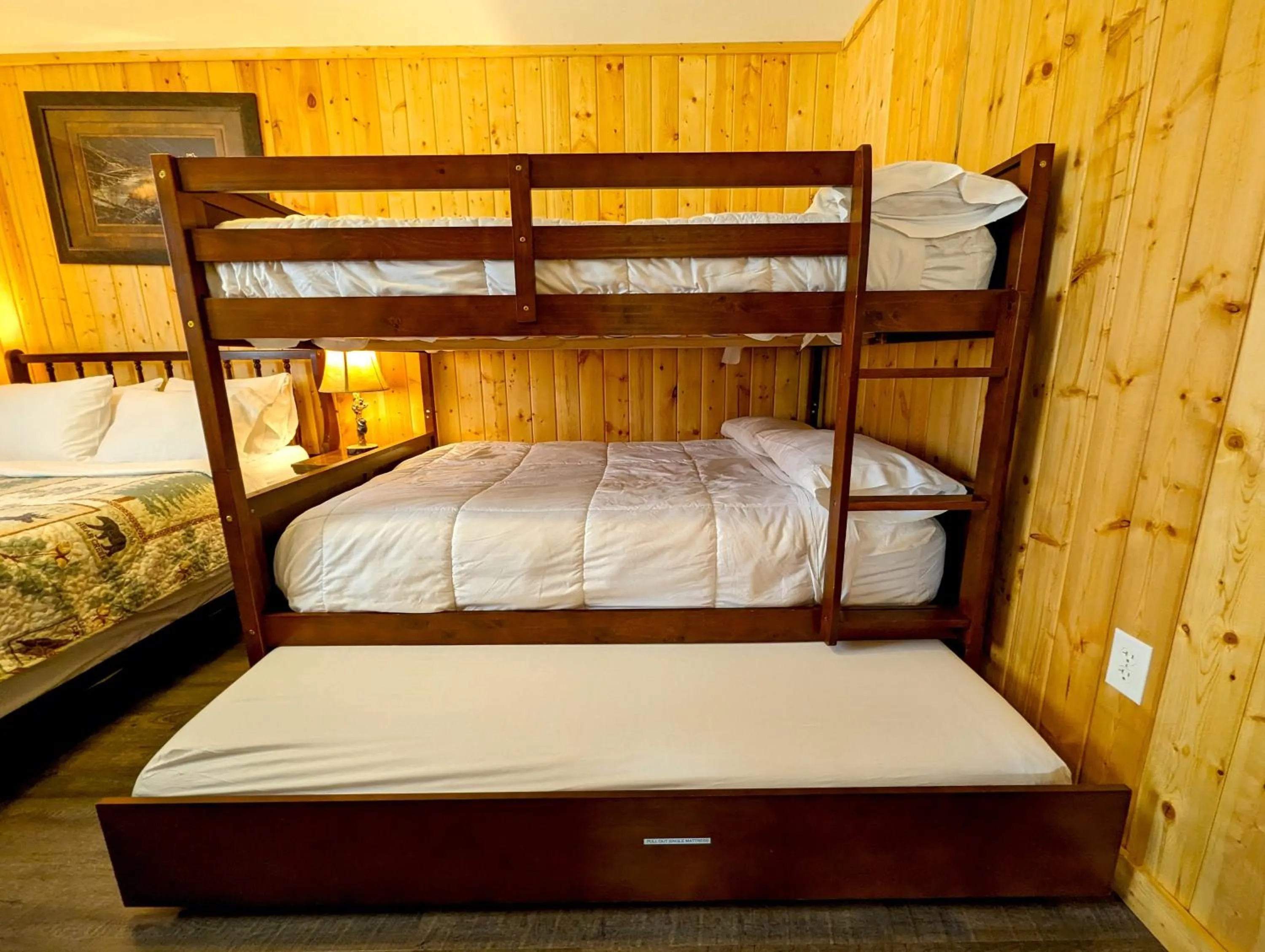 Bed in Yellowstone's Treasure Cabins