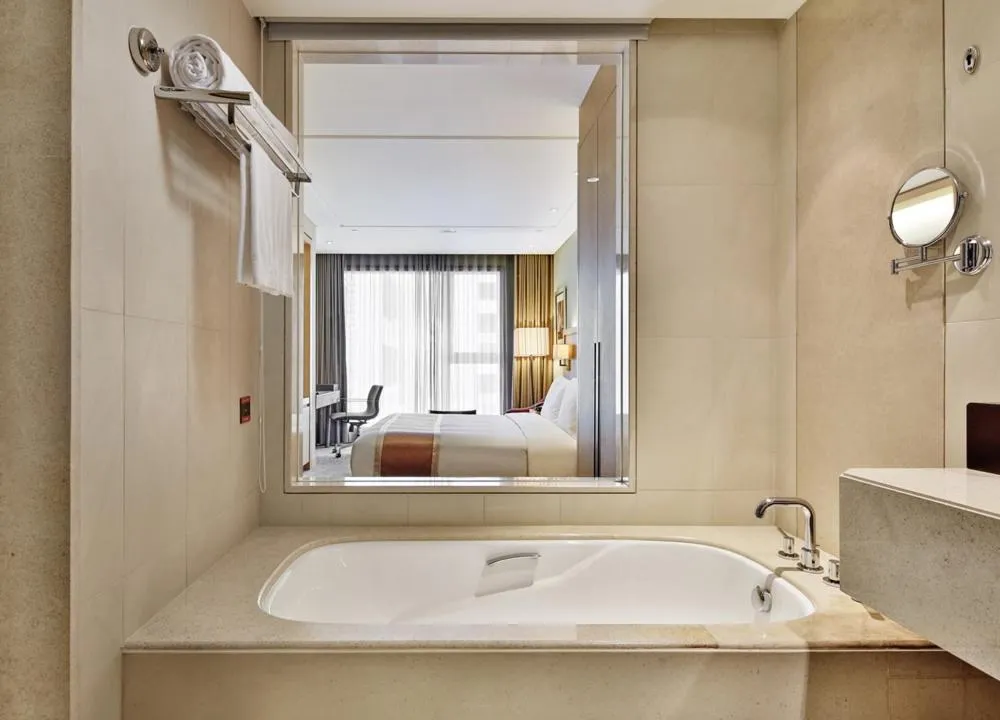 Bathroom, Bed in Millennium Hotel Taichung
