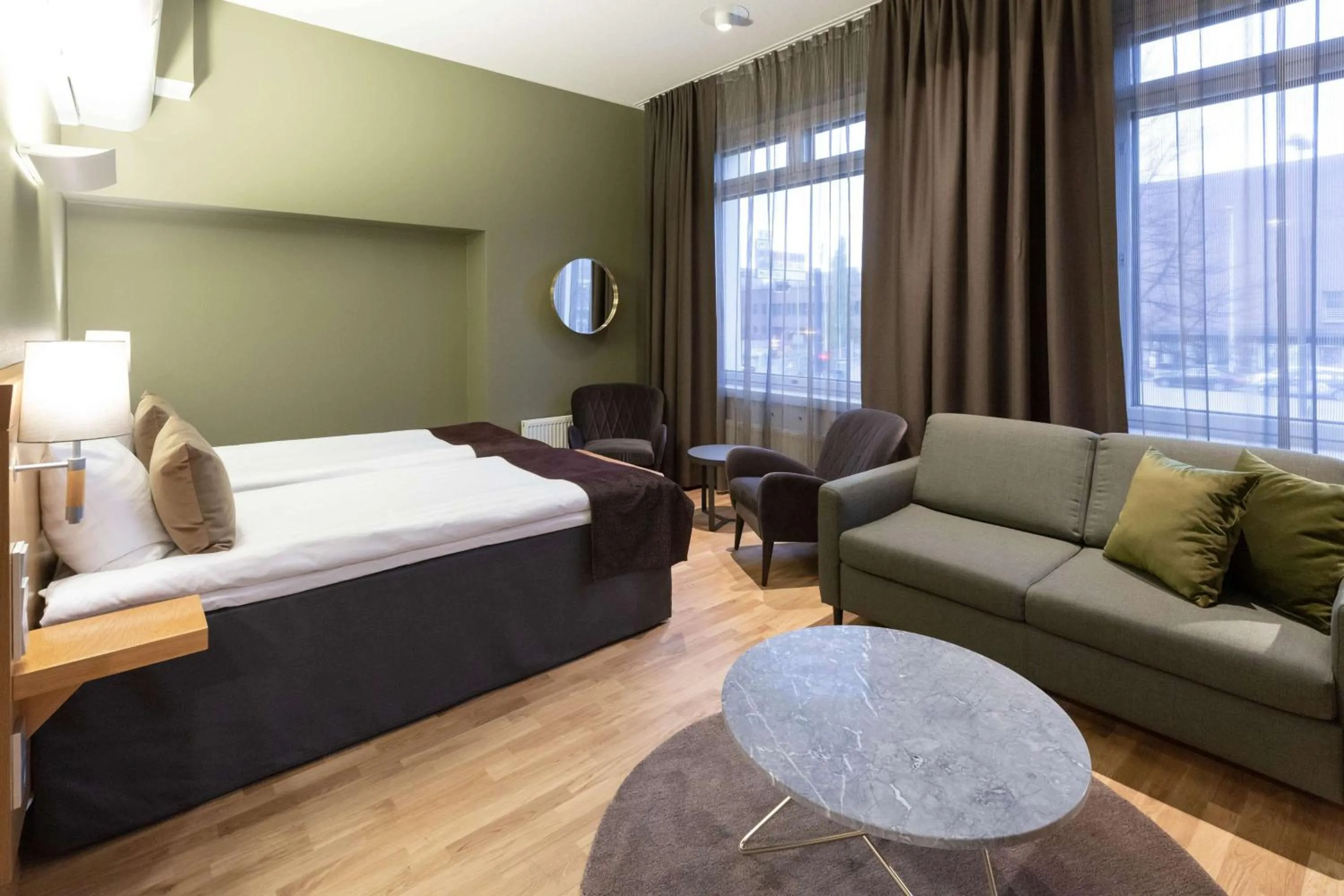 Bedroom, Bed in Scandic Tampere City