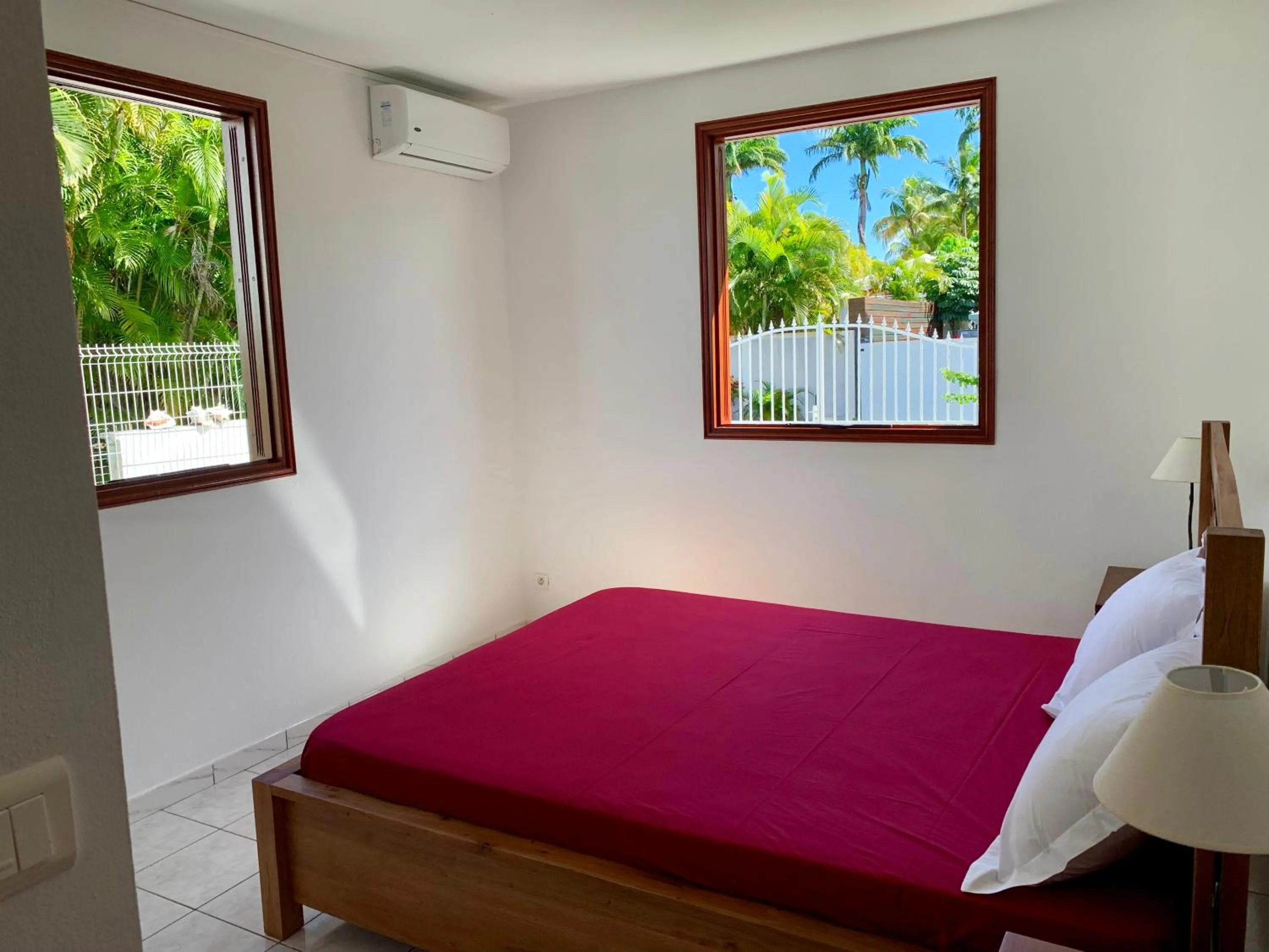 Bedroom, Bed in Villa les Lataniers St-Francois