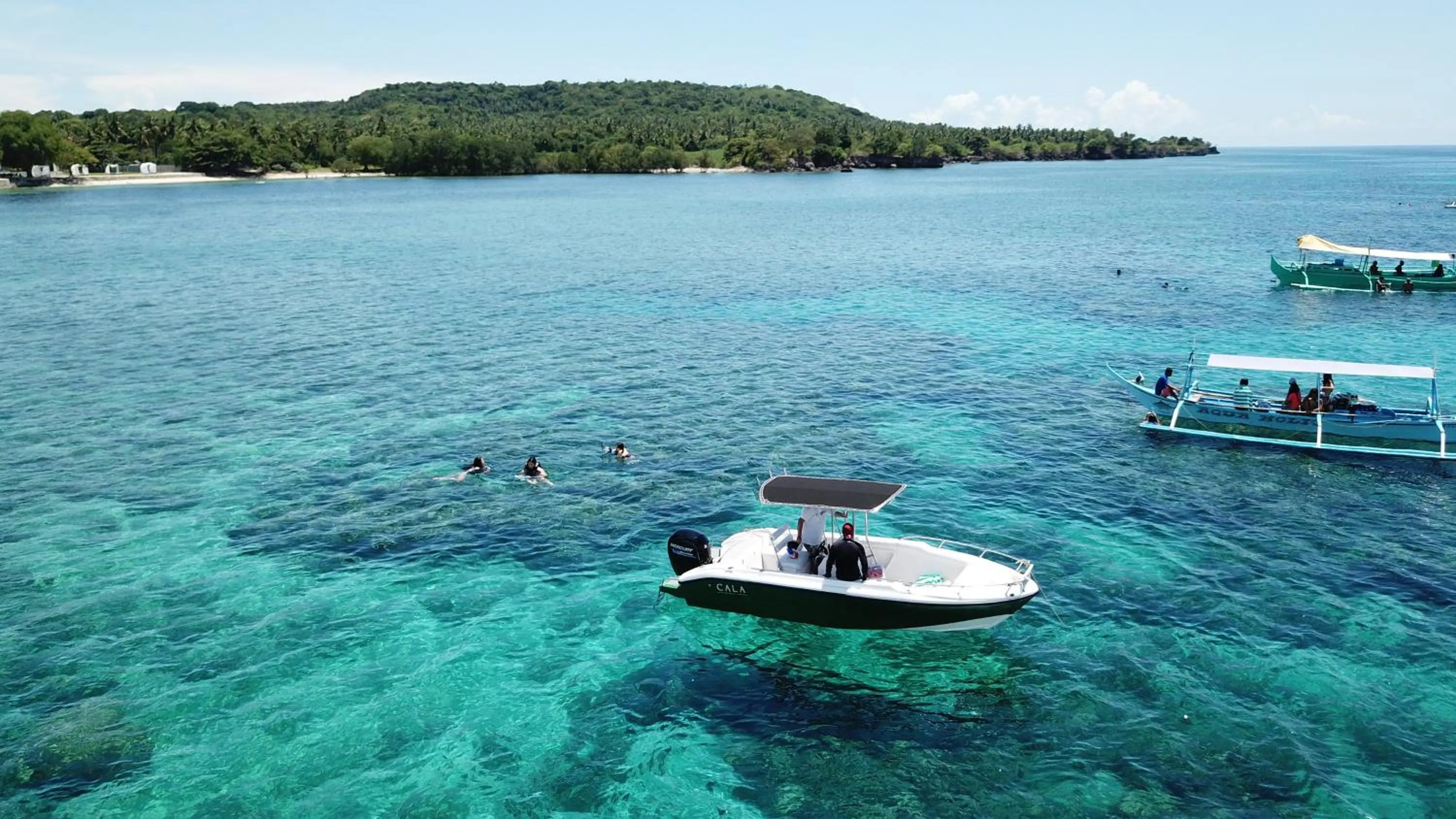 Snorkeling in Cala Laiya