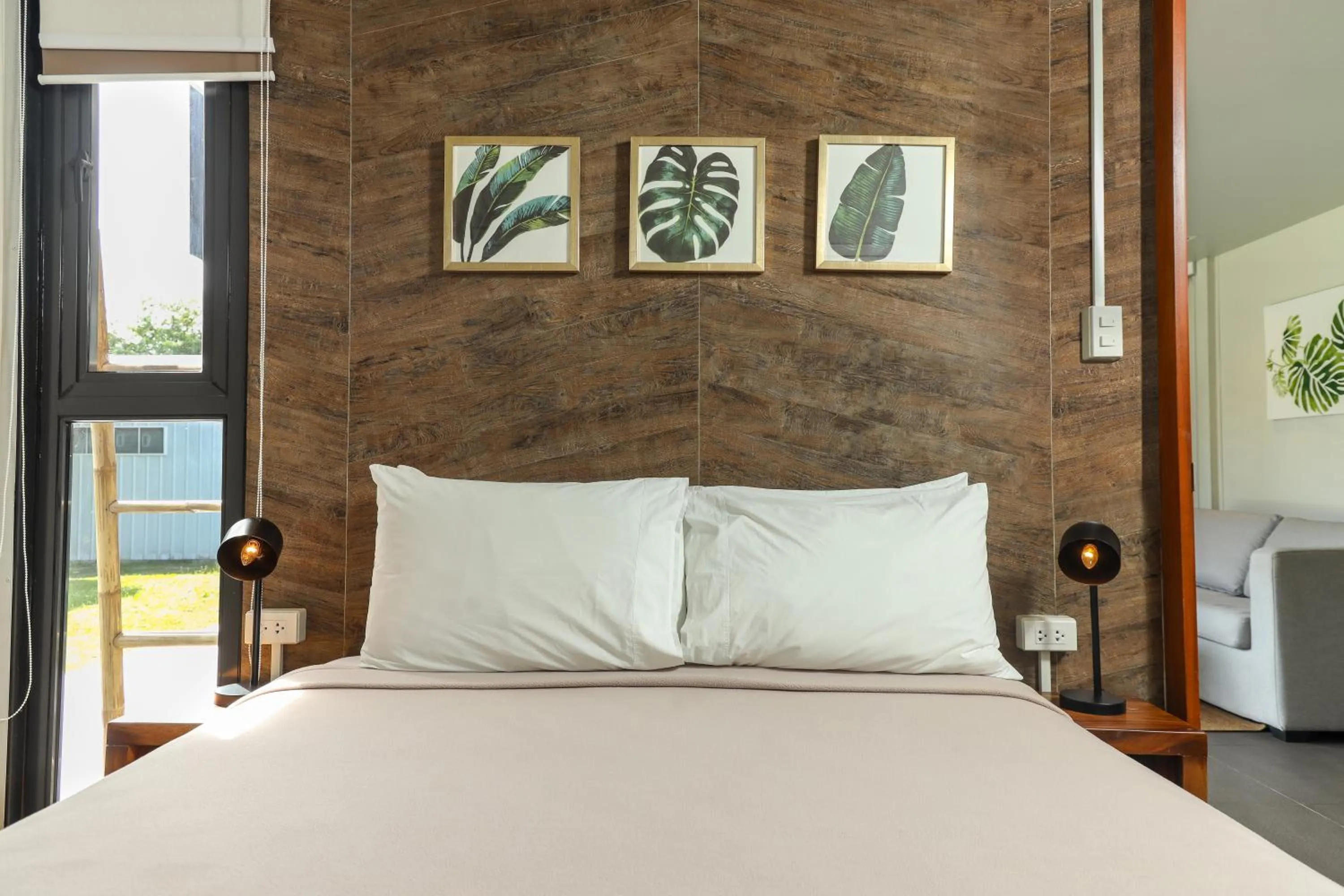 Living room, Bed in Cala Laiya