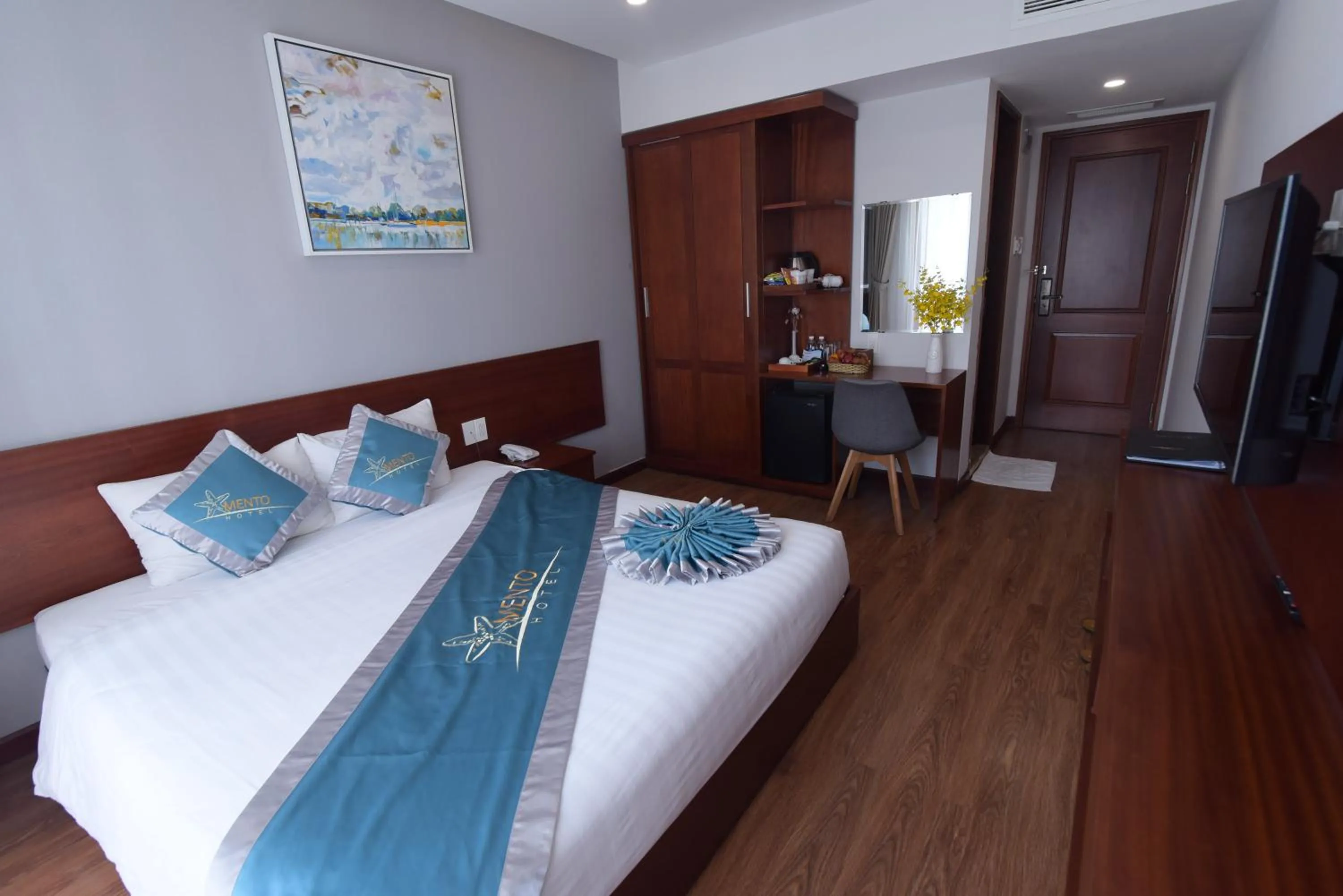 Bed in MENTO HOTEL QUY NHƠN