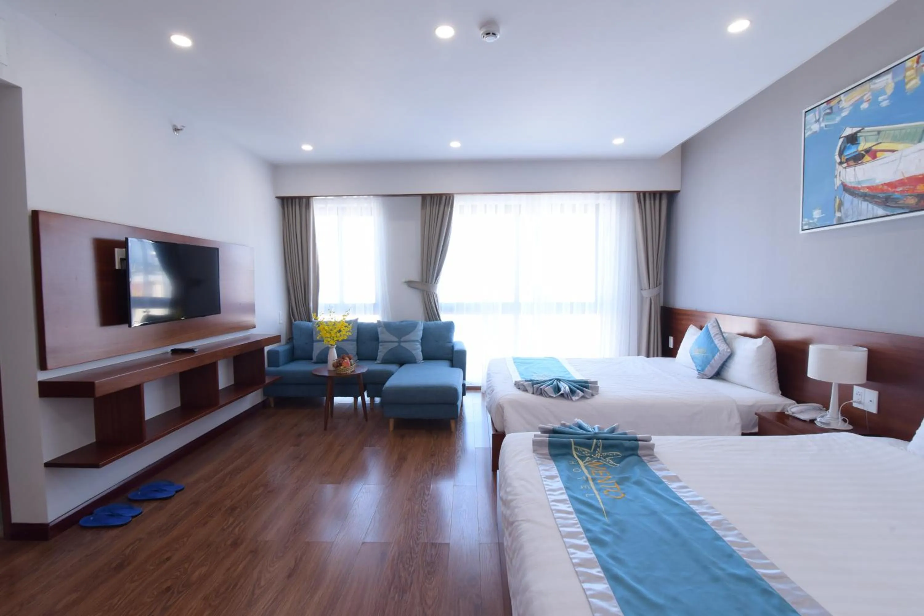 Bed in MENTO HOTEL QUY NHƠN