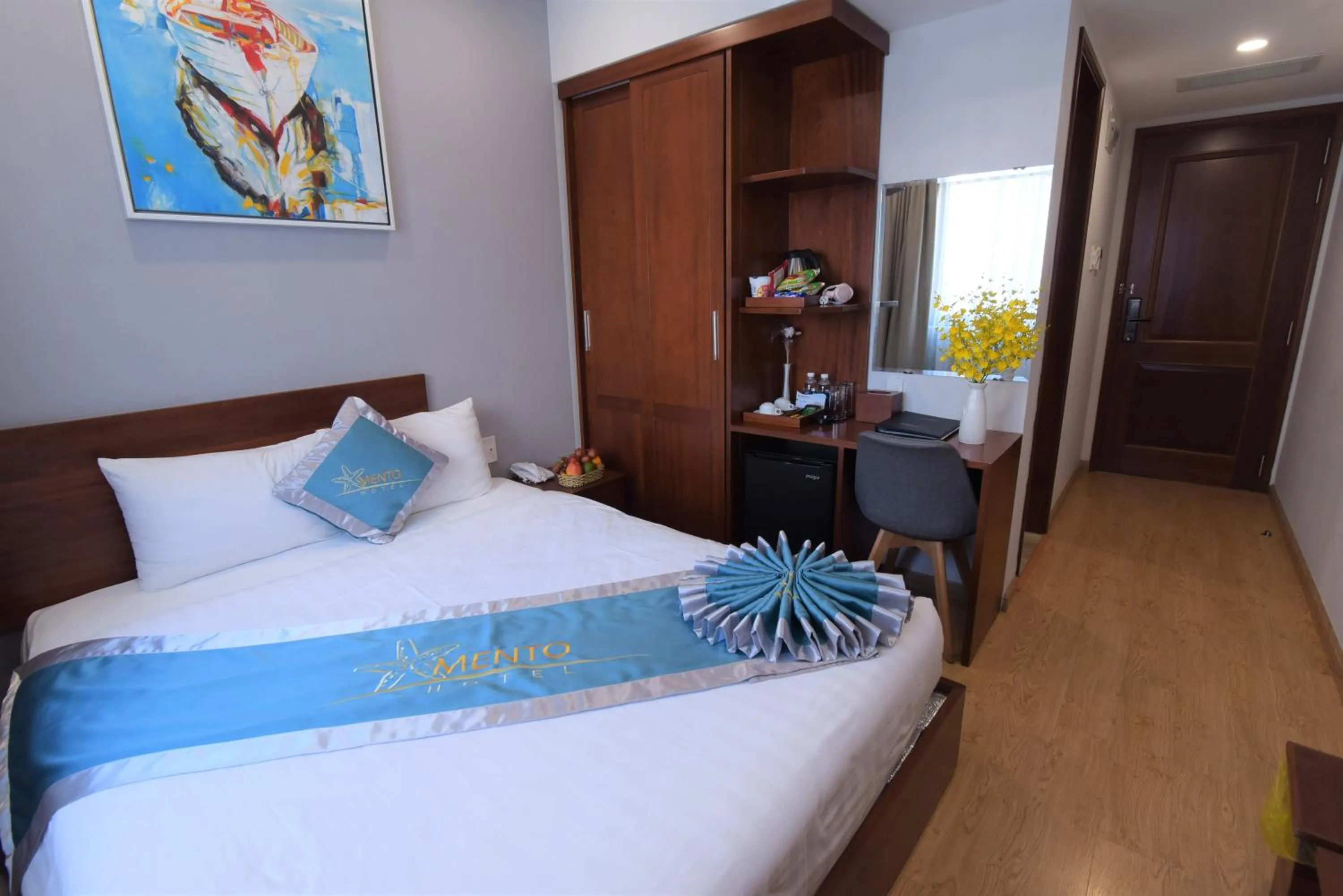 Bed in MENTO HOTEL QUY NHƠN