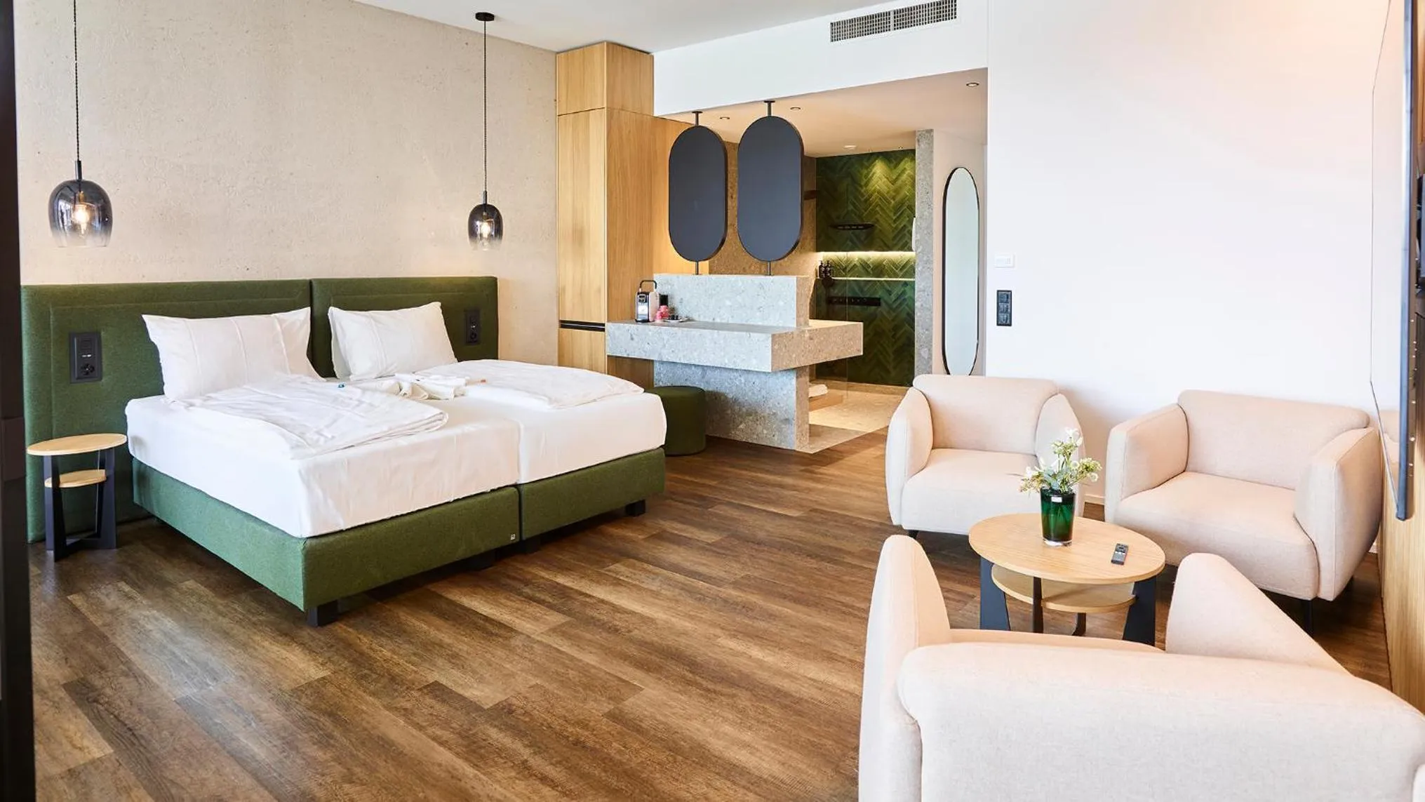 Bed in Hotel von Rotz