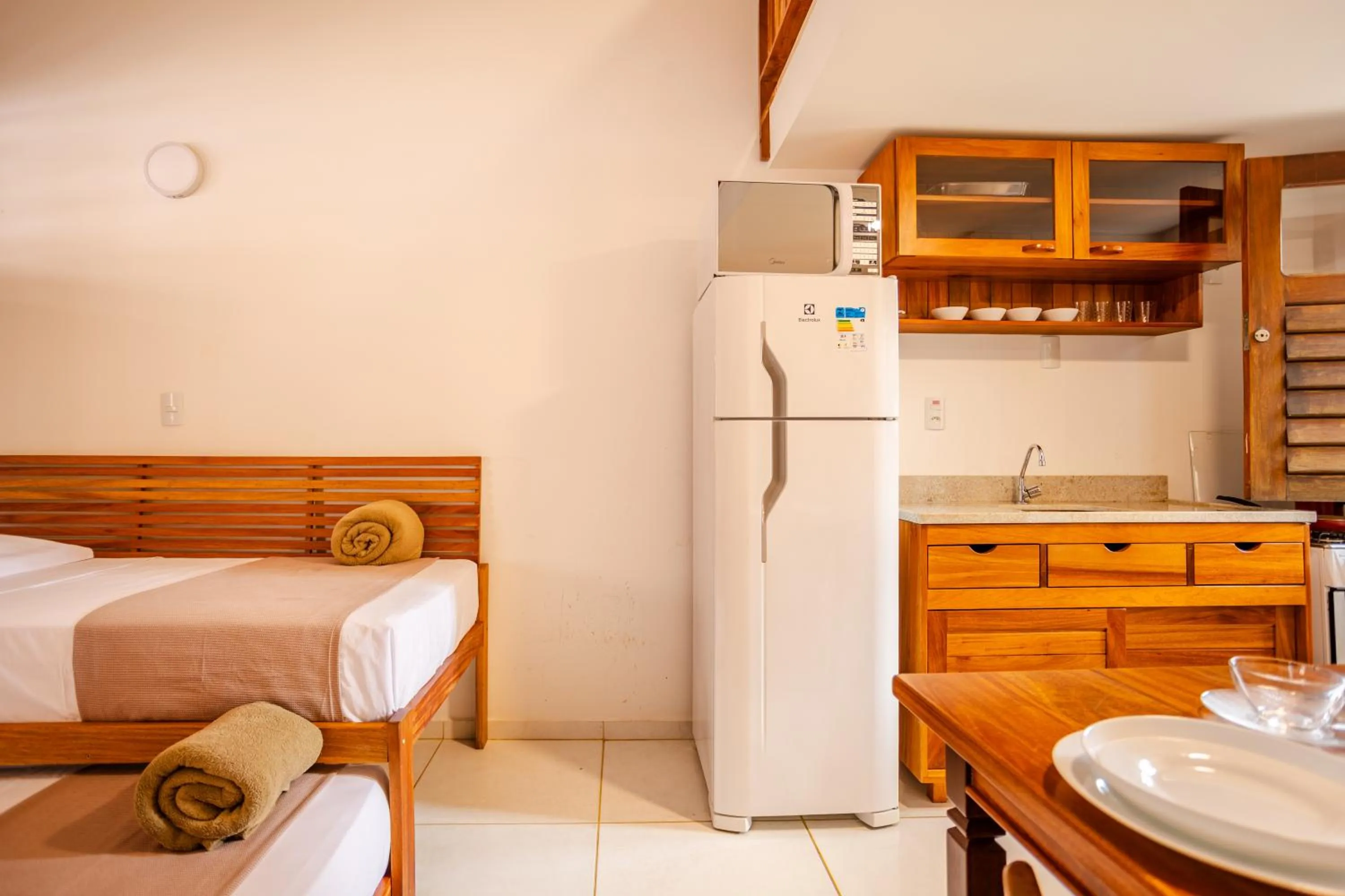 kitchen, Bed in Villa das Palmeiras Jeri