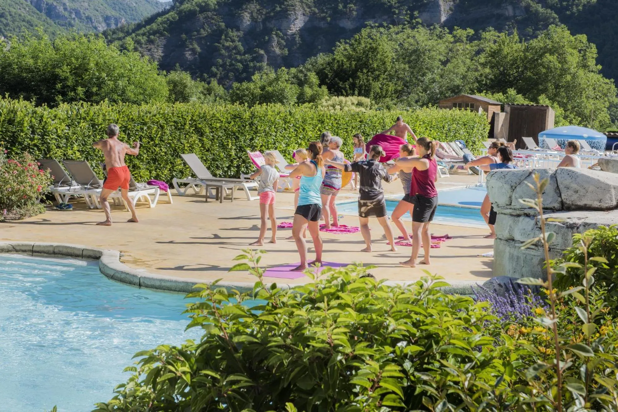Aqua park in Camping RCN Val de Cantobre
