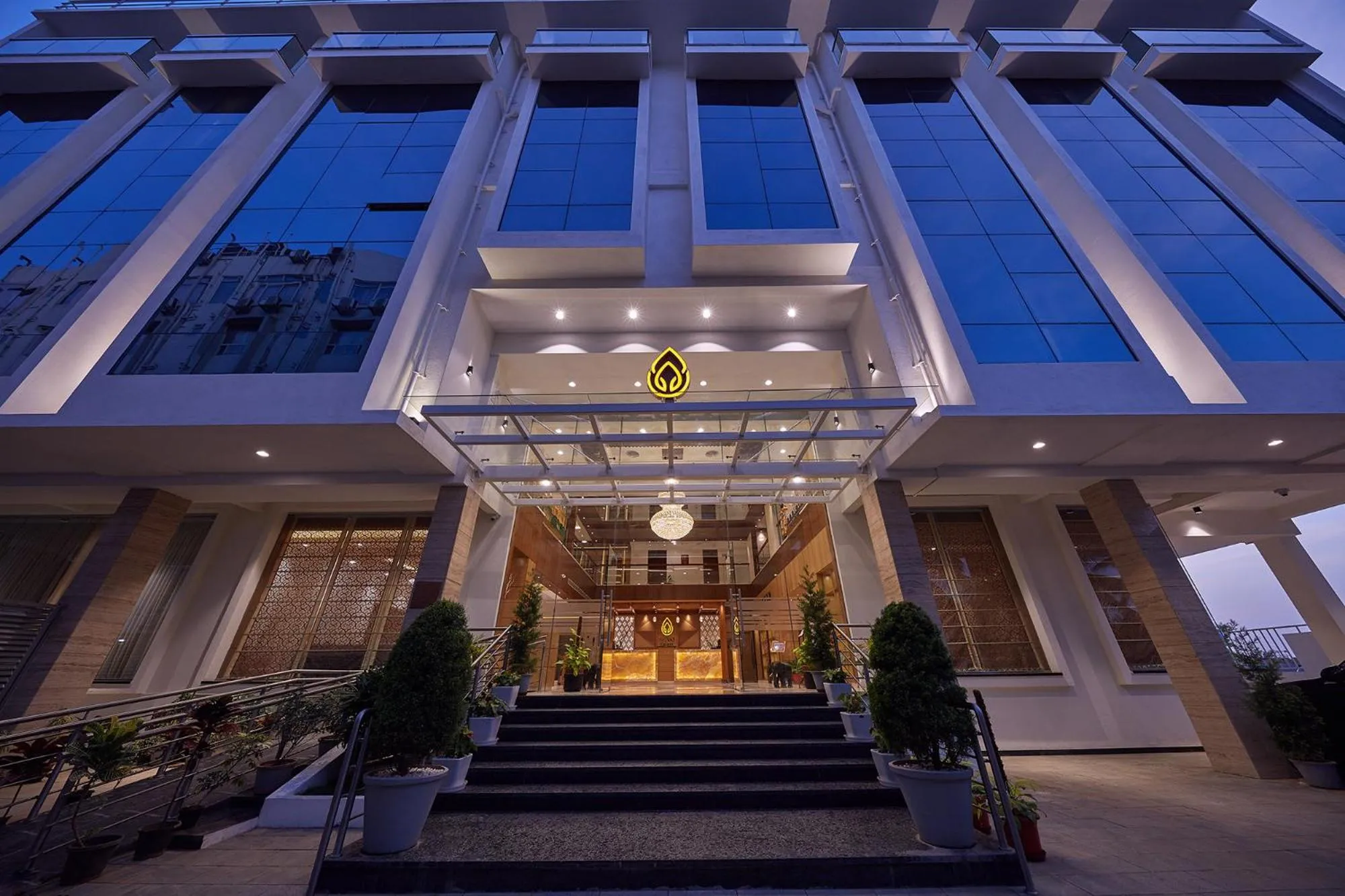 Facade/entrance in Shivas Galaxy Hotel