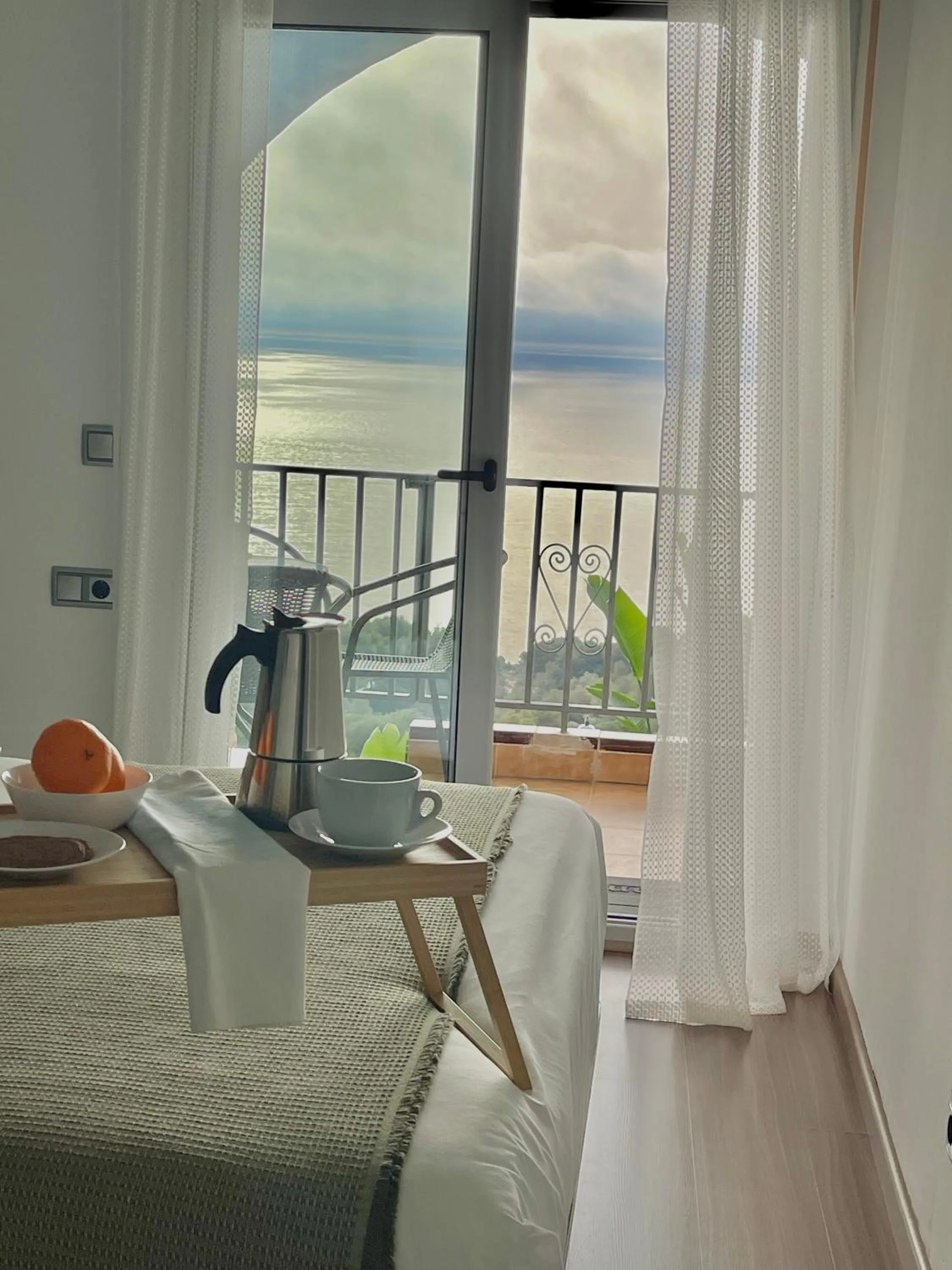 Balcony/Terrace in LA CASA BLUE , Mediterranean Boutique-Villa in Santa Cristina Beach