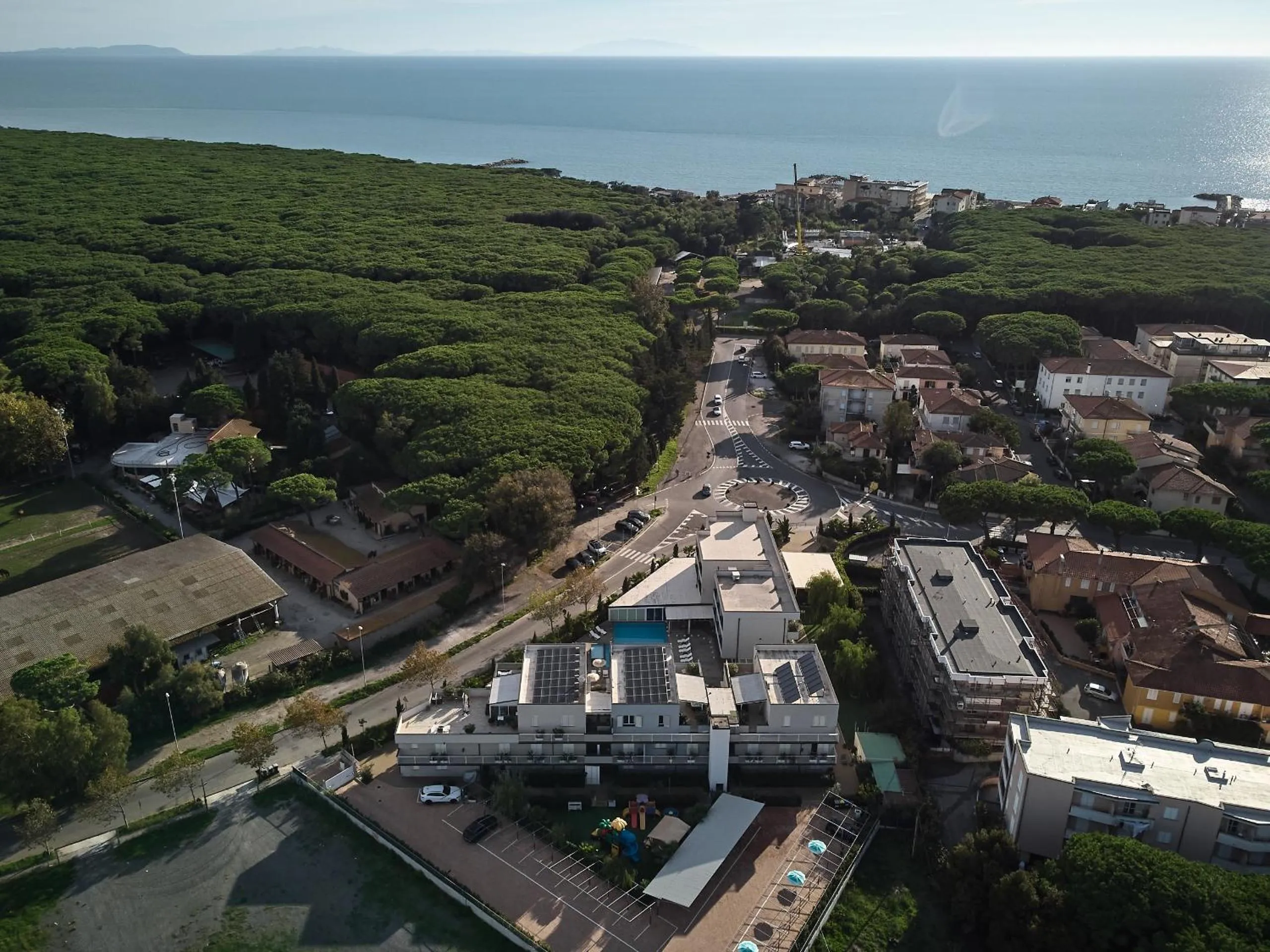 Bird's eye view in Golden Apartments