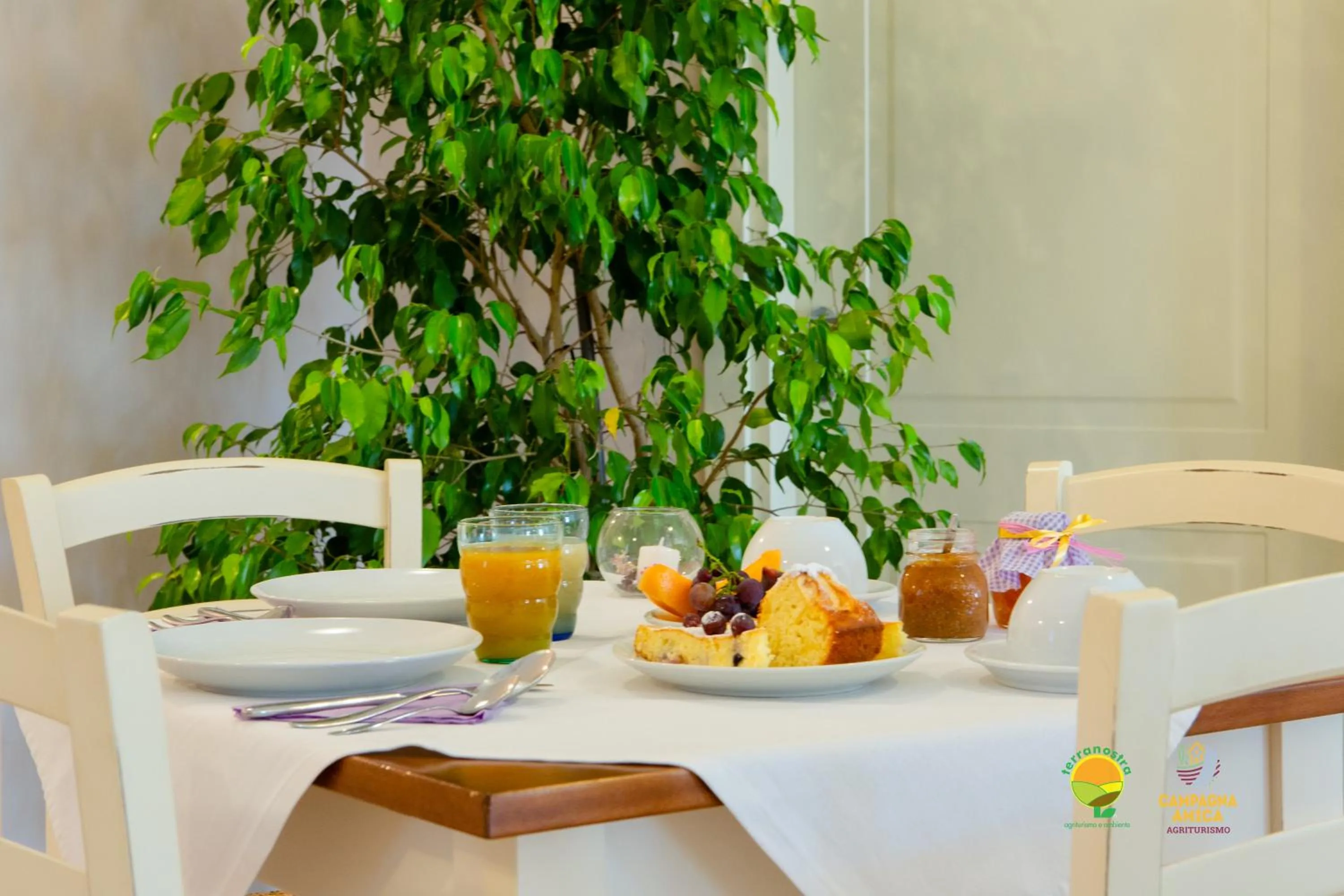 Continental breakfast in Agriturismo Colombera