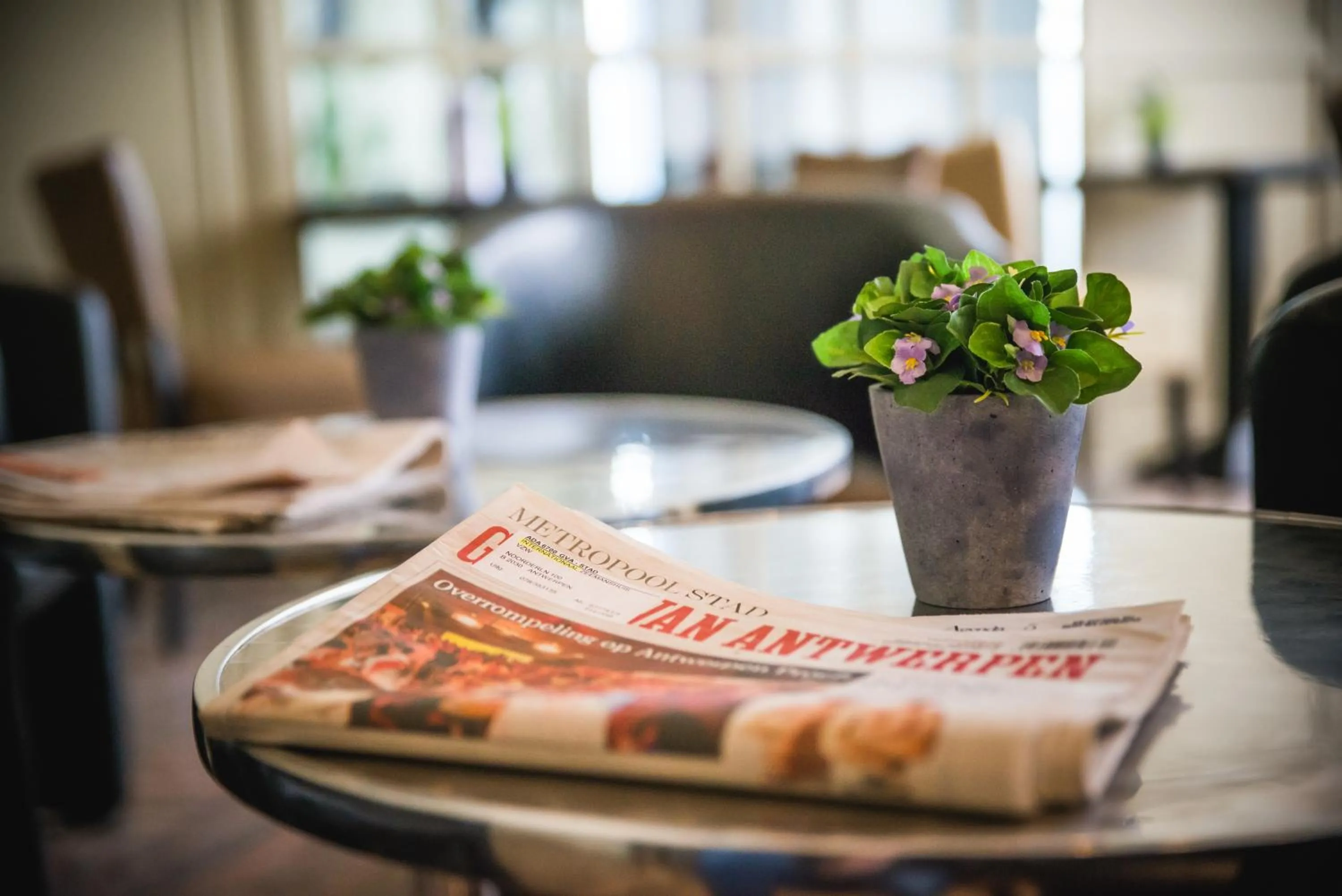 Decorative detail in Antwerp Harbour Hotel