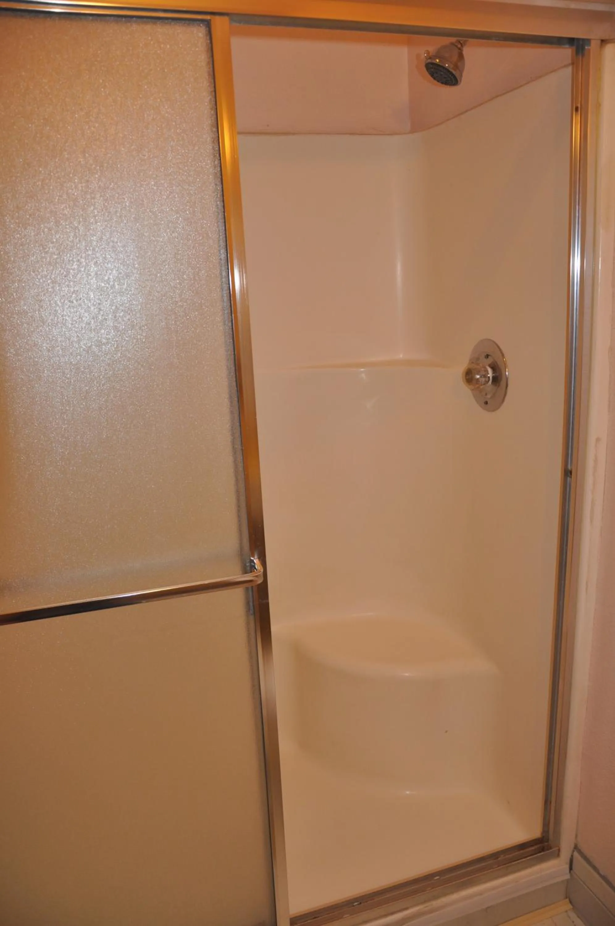 Shower in Super 8 by Wyndham Hayward Downtown