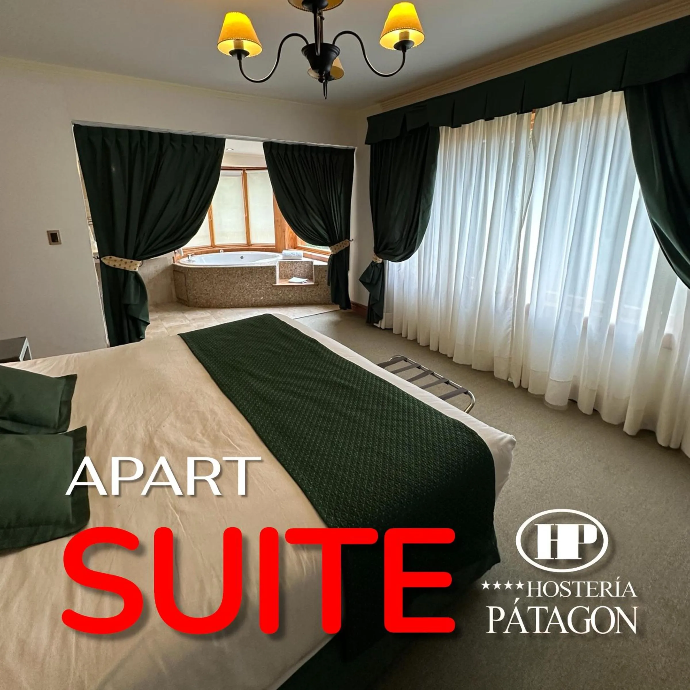 Bed in Hosteria Patagon