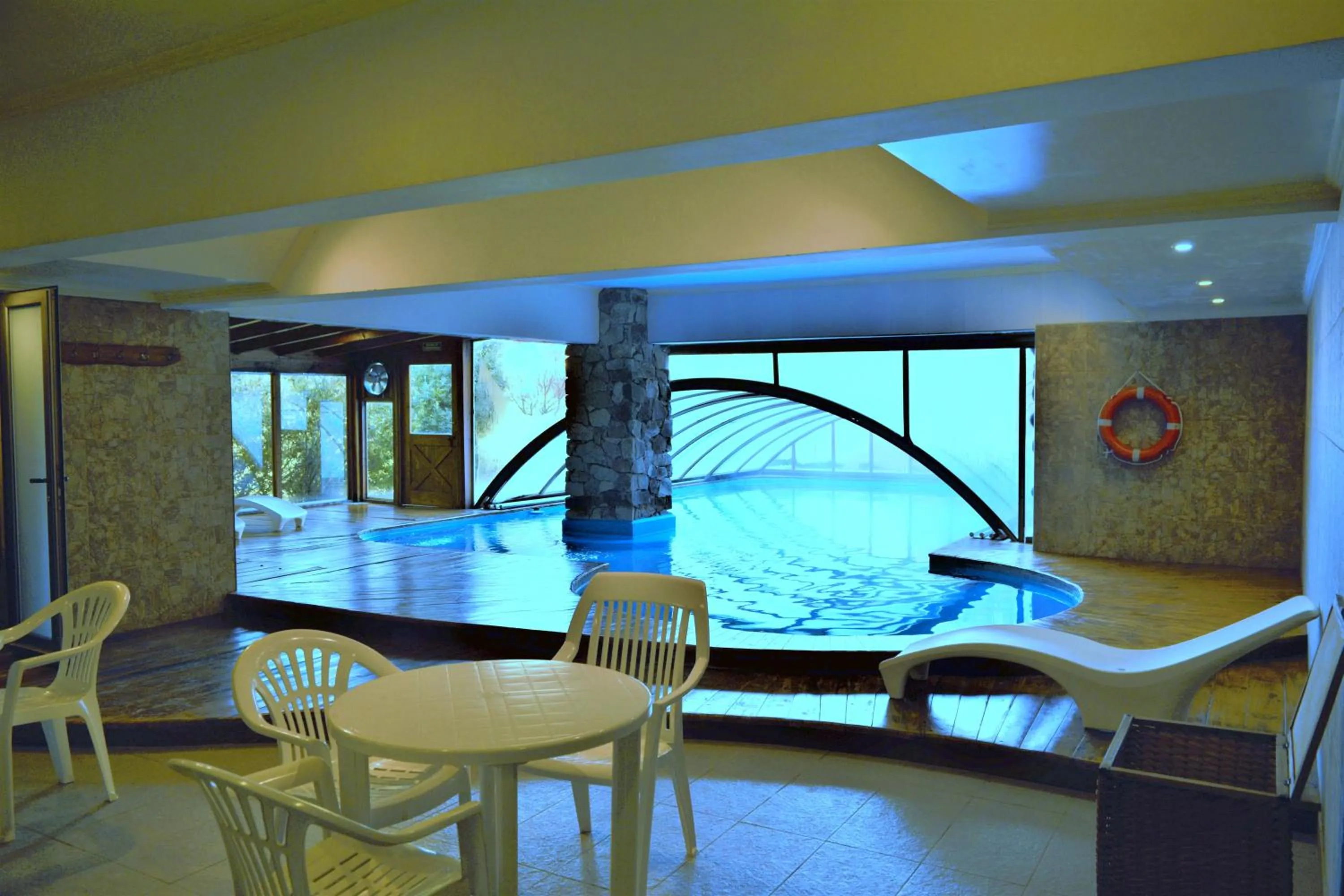 Pool view in Hosteria Patagon