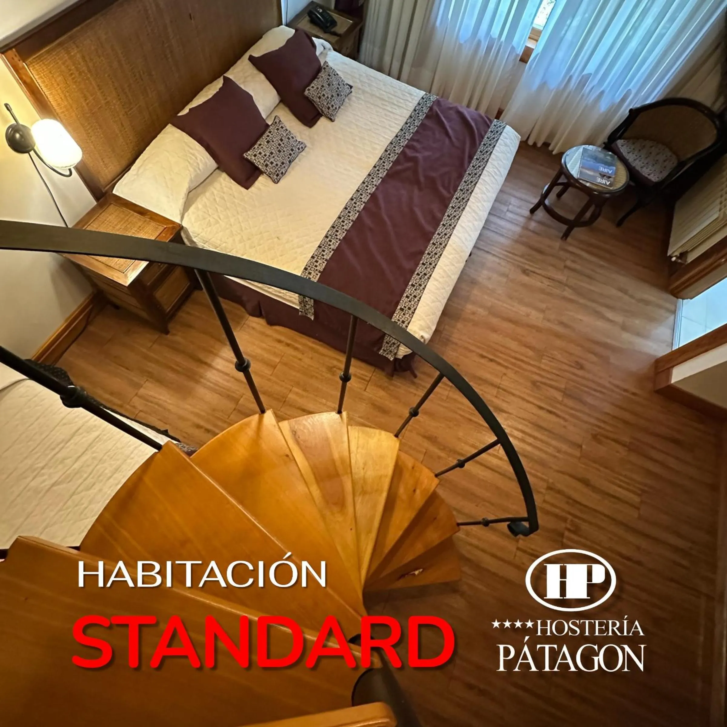 Bed in Hosteria Patagon