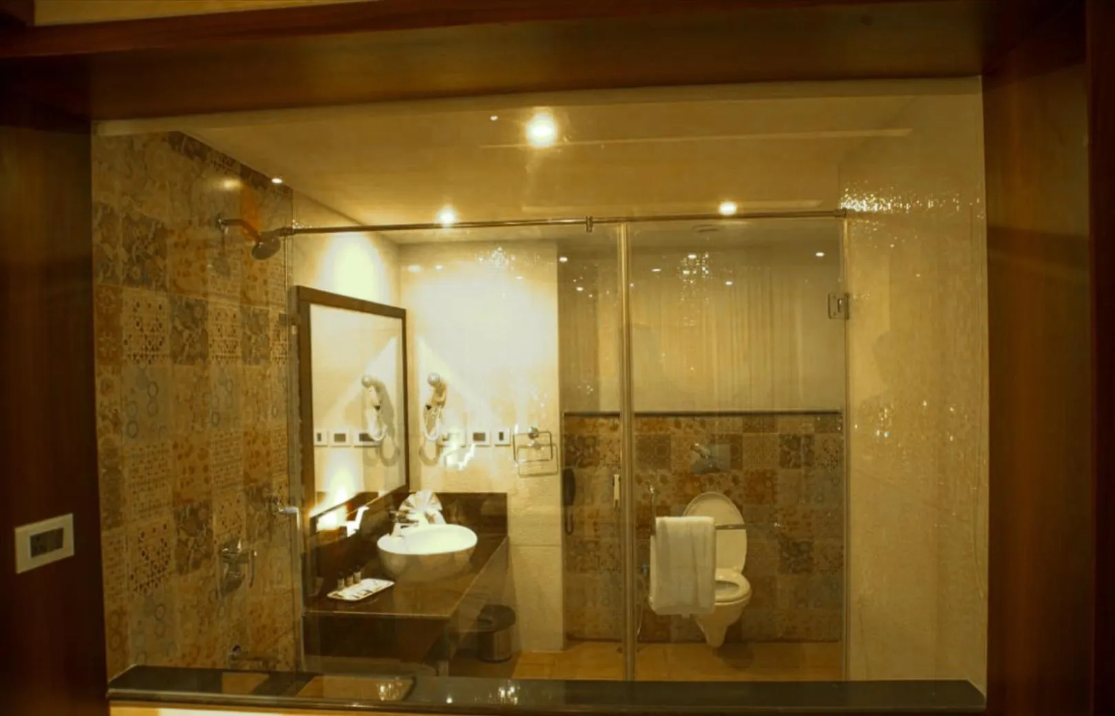 Bathroom in Hotel Preethi International