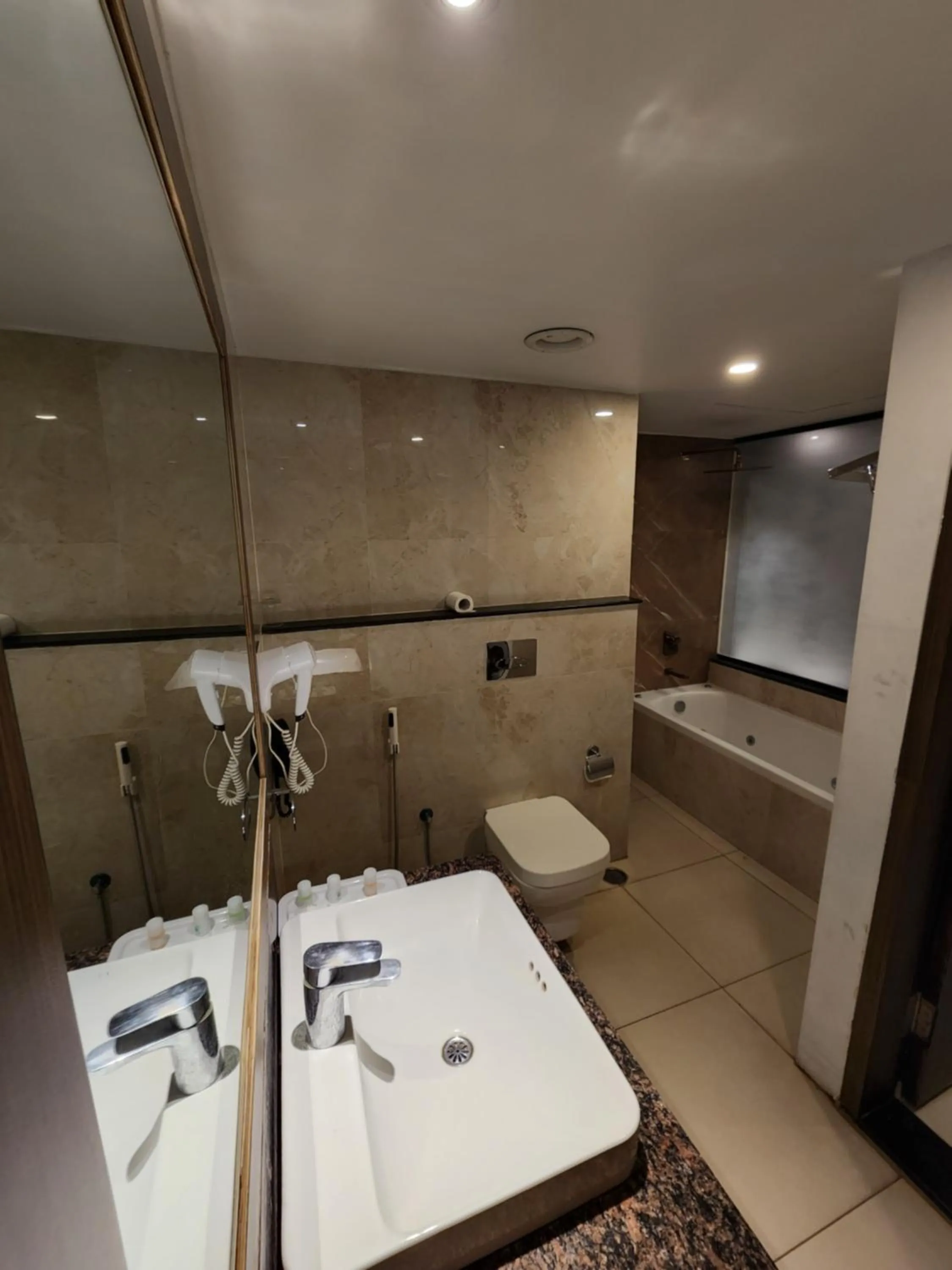 Bathroom in Hotel Preethi International