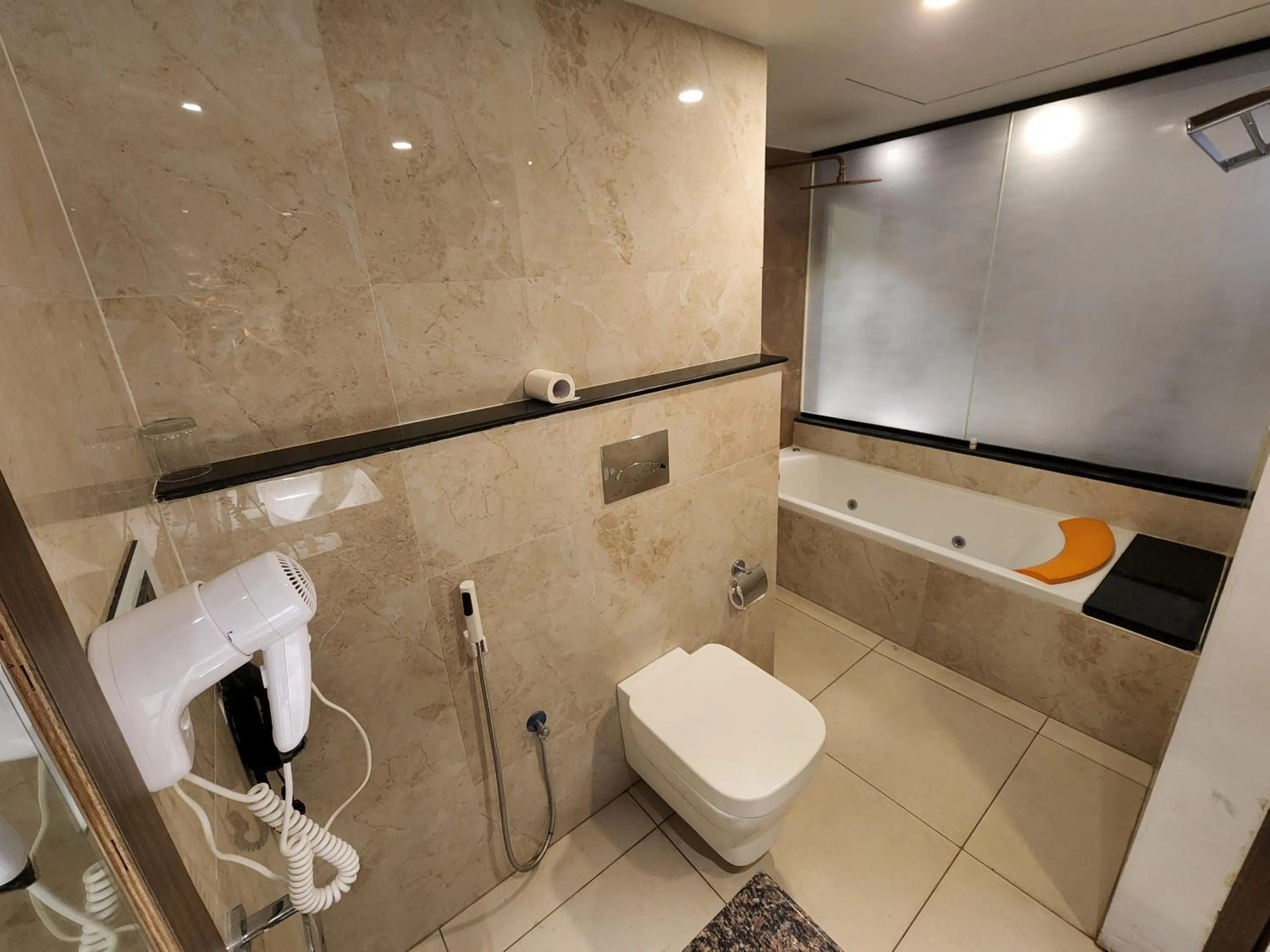 Bathroom in Hotel Preethi International