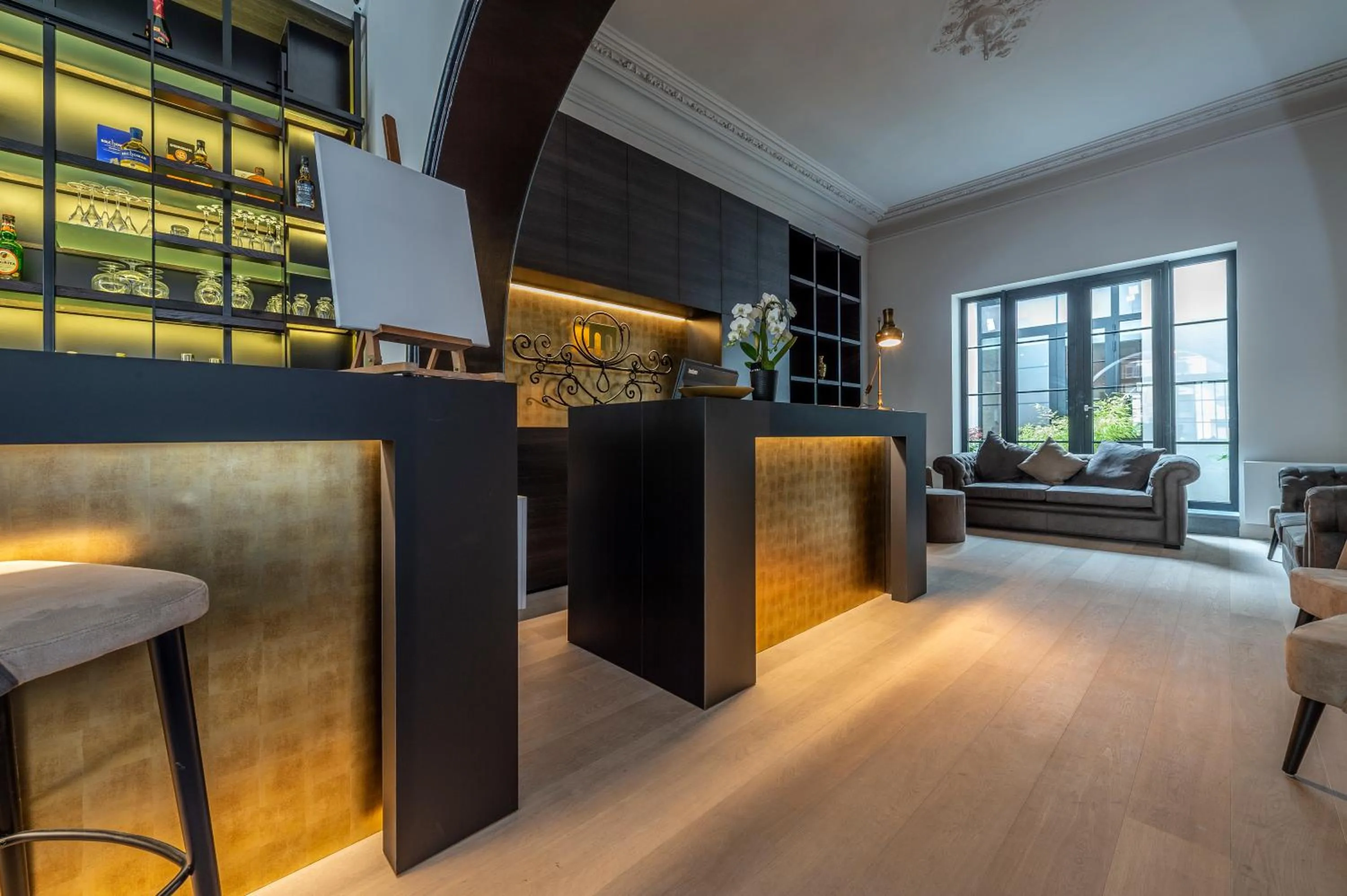 Lobby or reception in Hotel Monarc