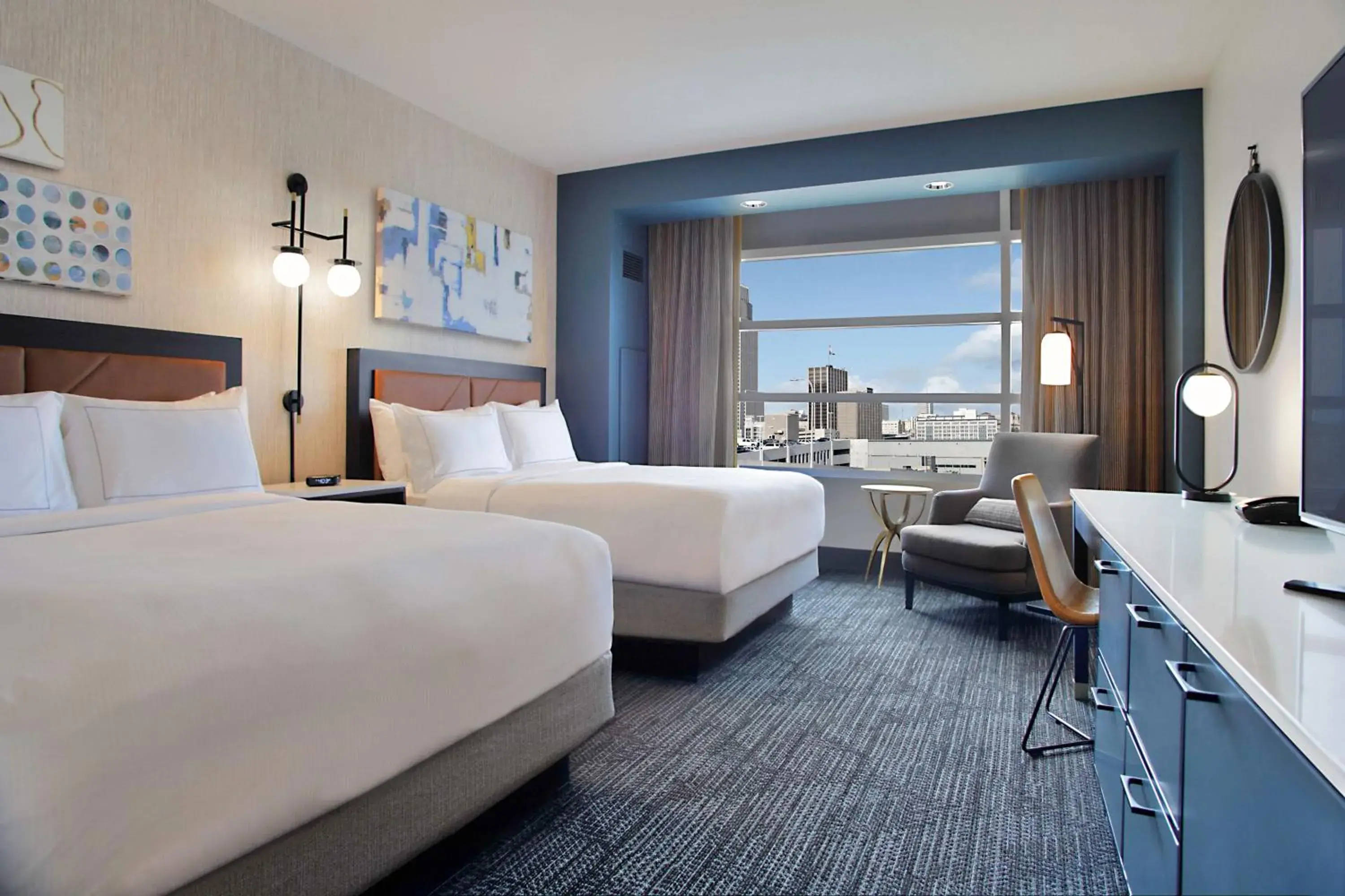 Premium Queen Room with Two Queen Beds in Hilton Omaha Premium Queen Room with Two Queen Beds in Hilton Omaha