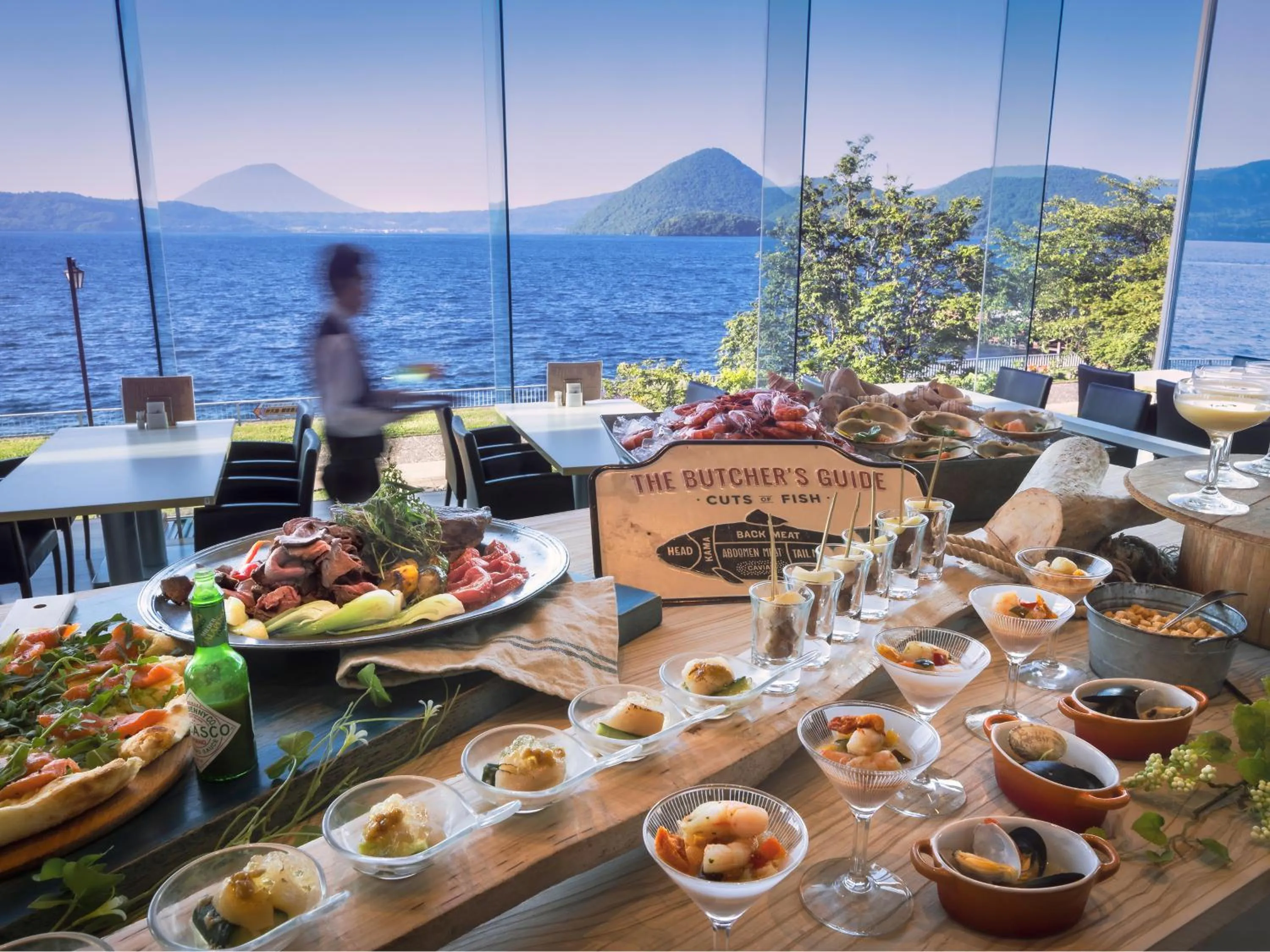 Restaurant/places to eat in The Lake View Toya Nonokaze Resort