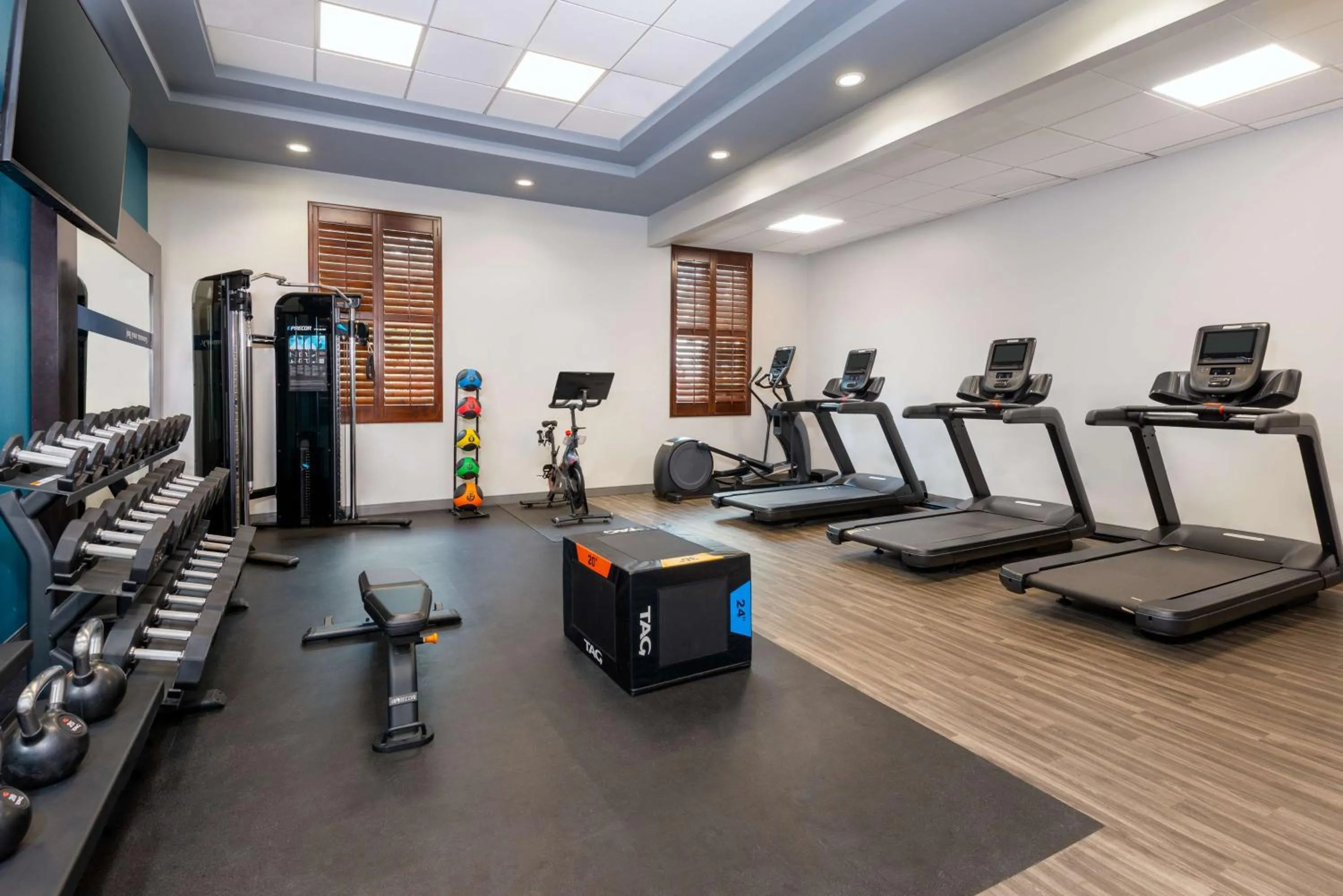 Fitness centre/facilities in Hampton Inn Savannah Historic District