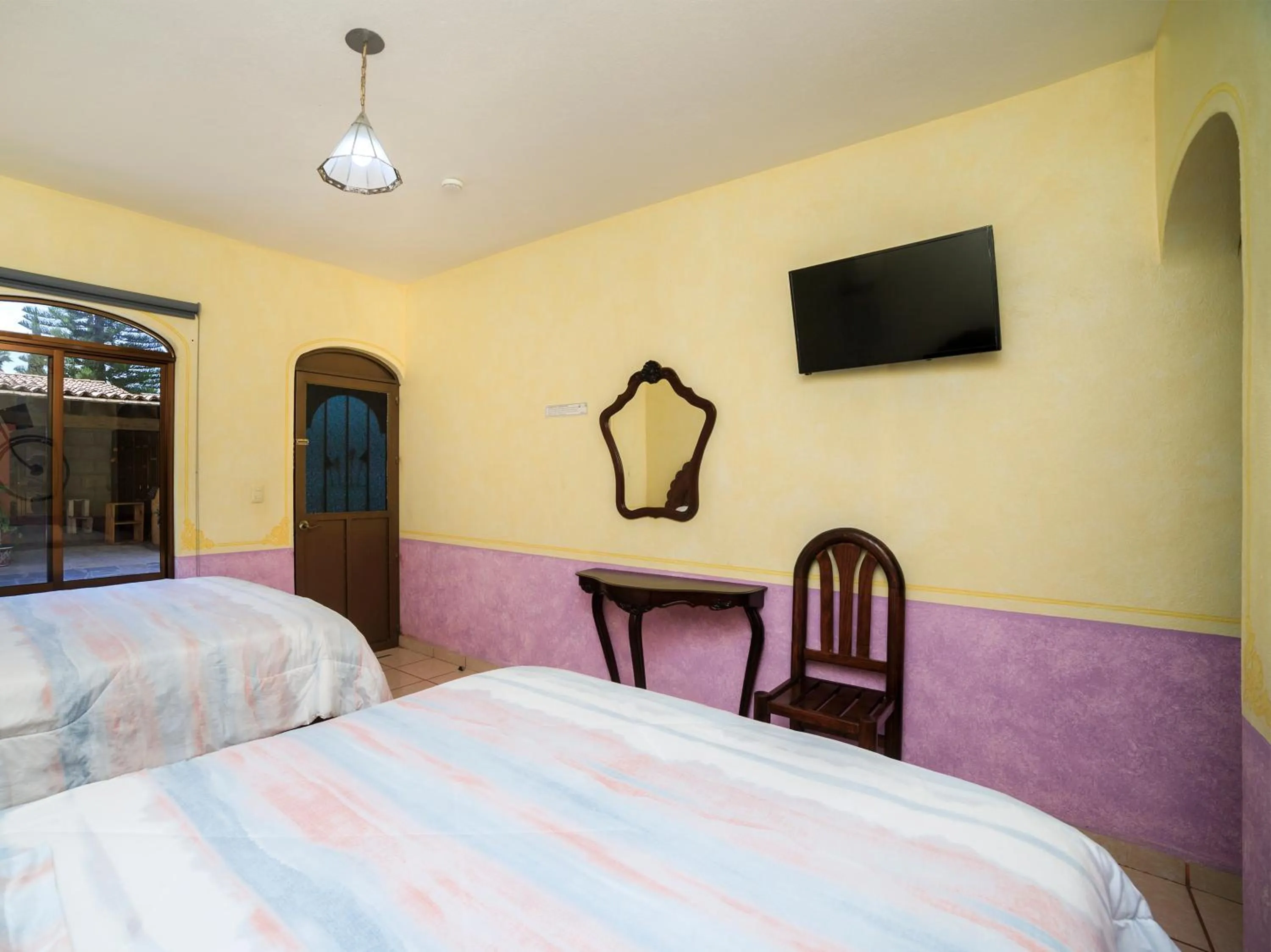 Bed in Hotel Quinta Mirador Zacualli