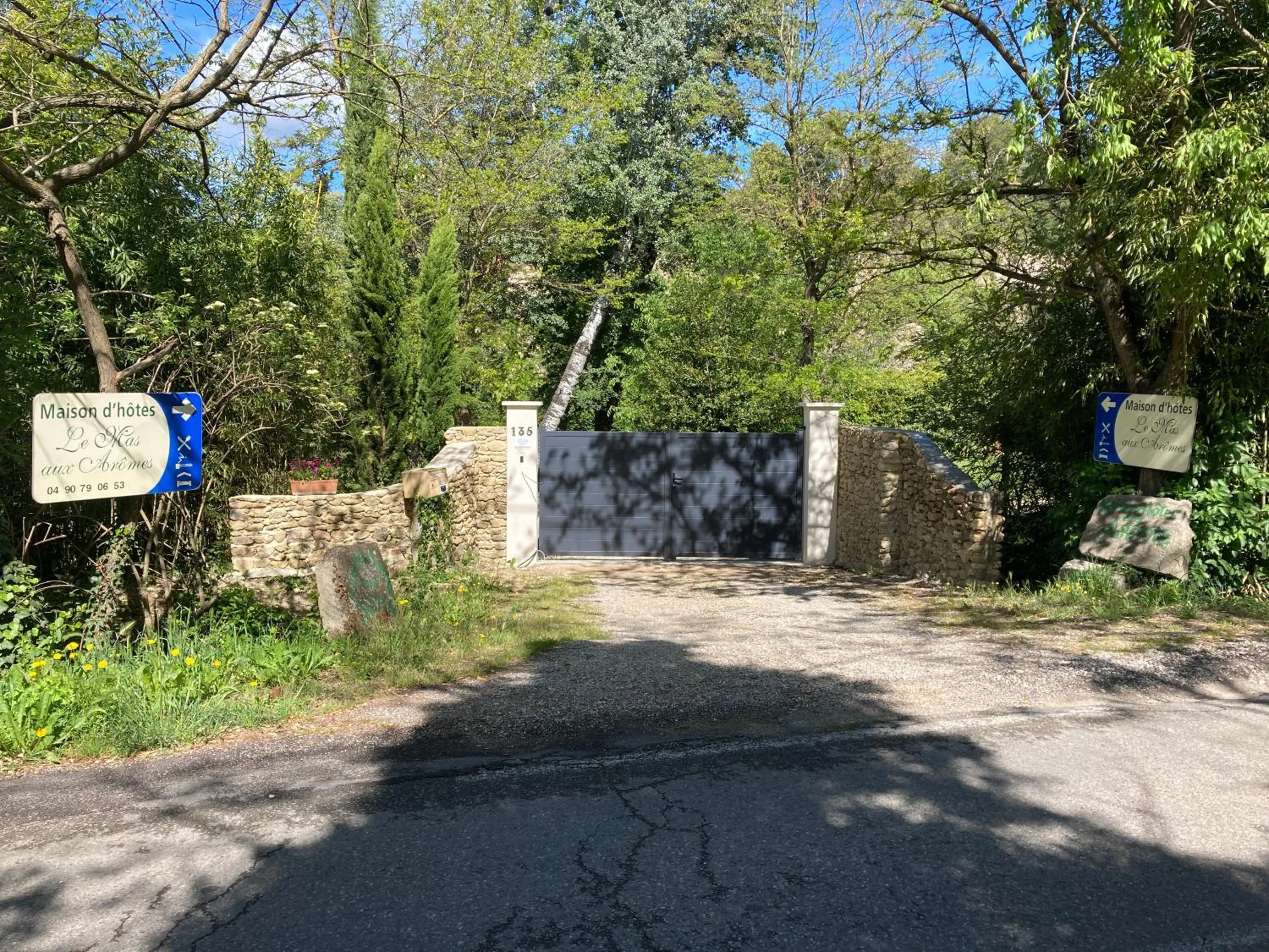 On site in Le Mas aux Arômes