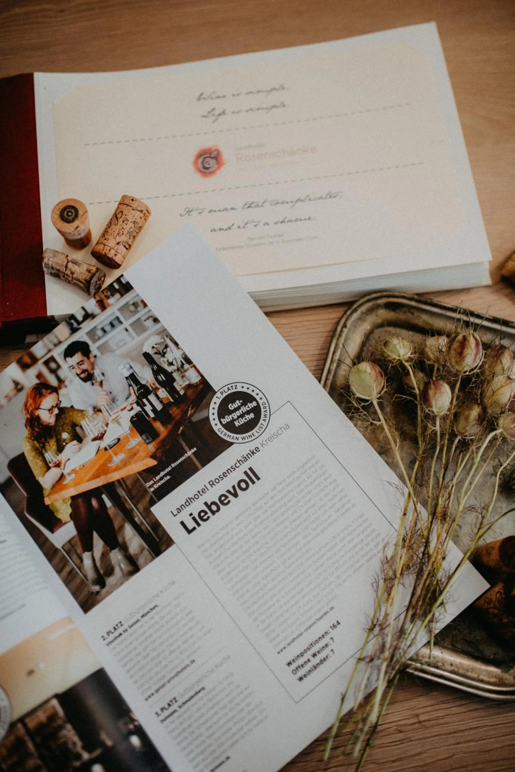 Certificate/Award in Landhotel Rosenschänke