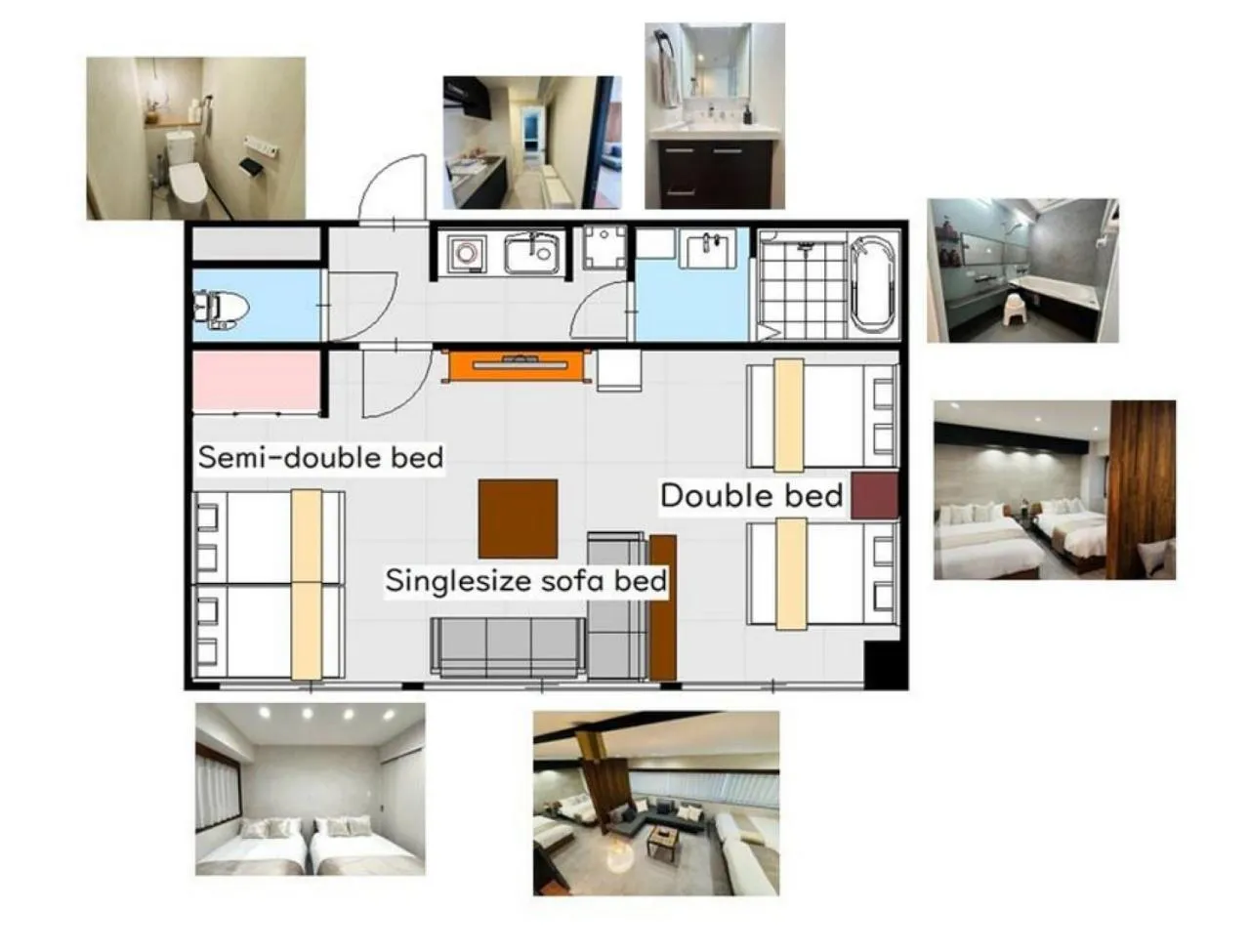 Floor plan in Fraise Nipponbashi -vacation rental-