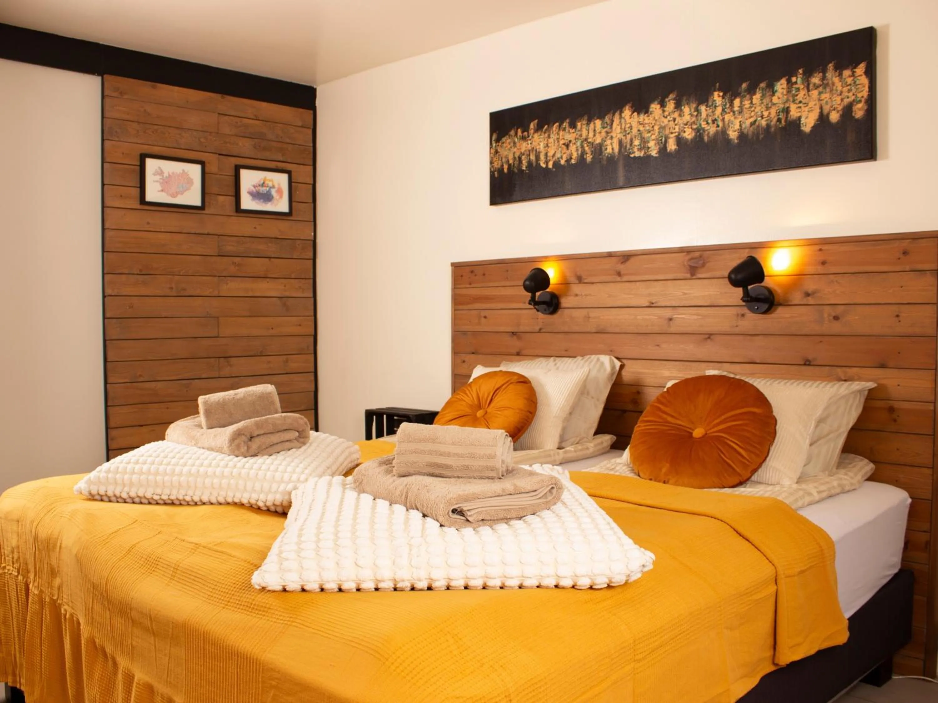 Bed in Eric the Red Guesthouse