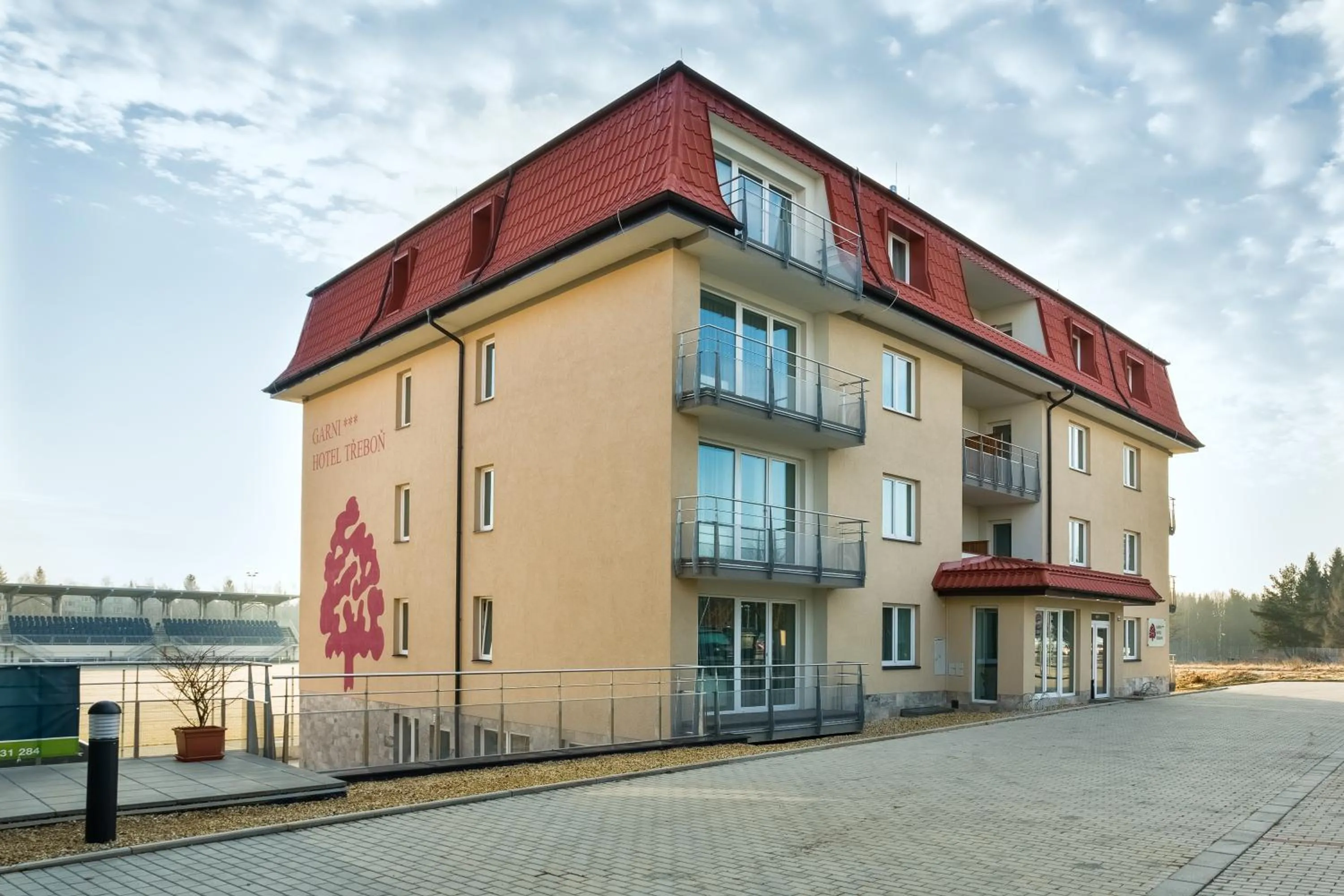 Facade/entrance in Garni Hotel Třeboň