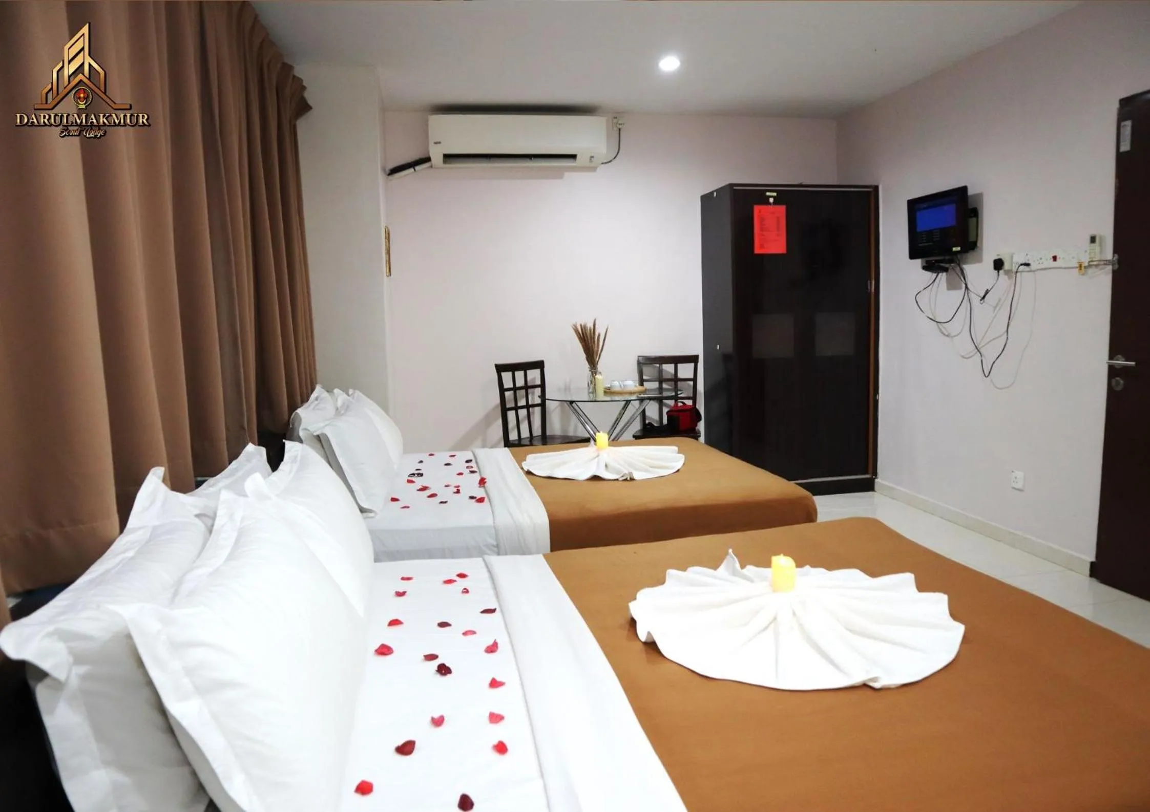 Bed in DarulMakmur Scout Lodge