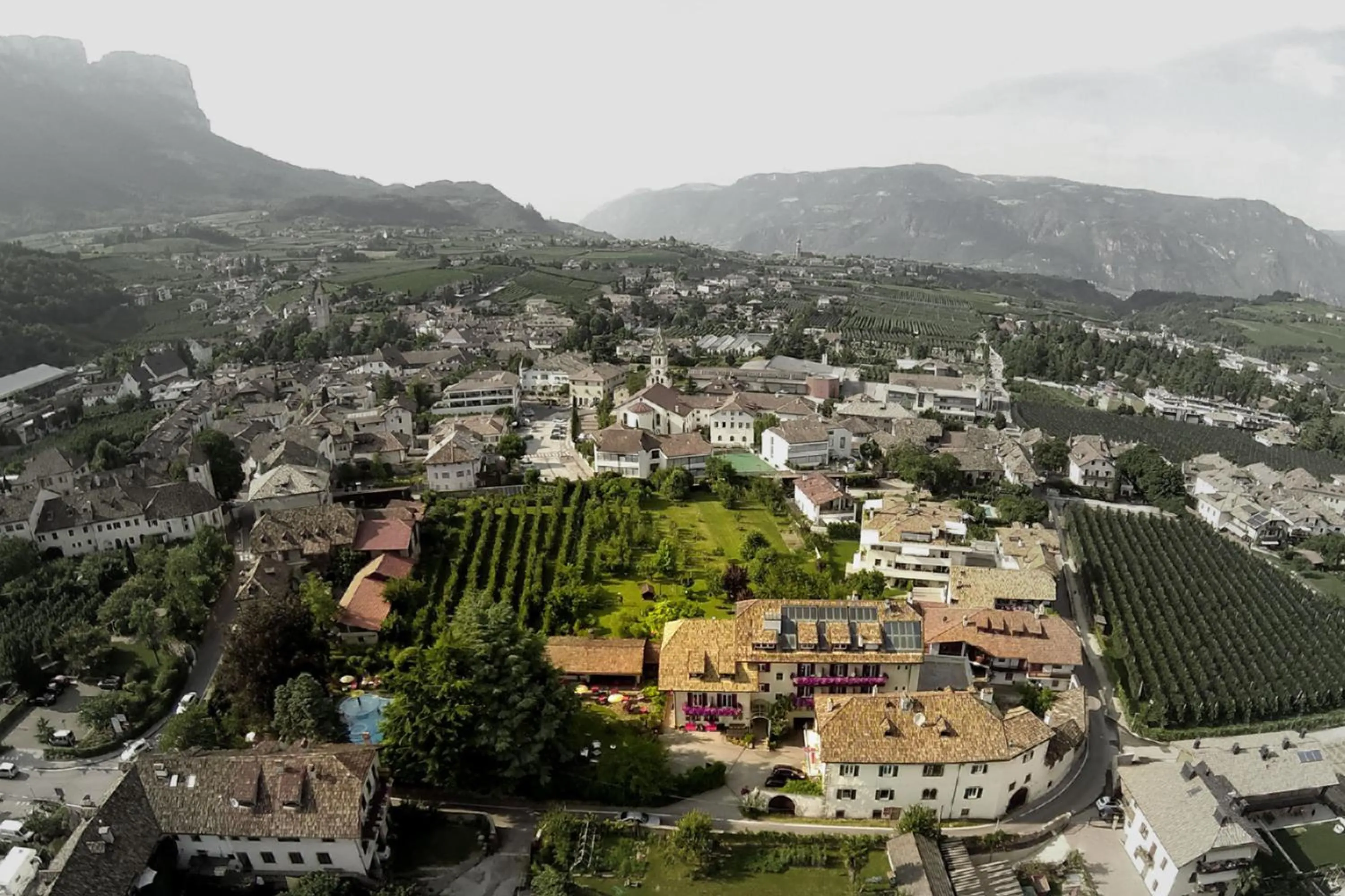 Bird's eye view in Angerburg Blumenhotel