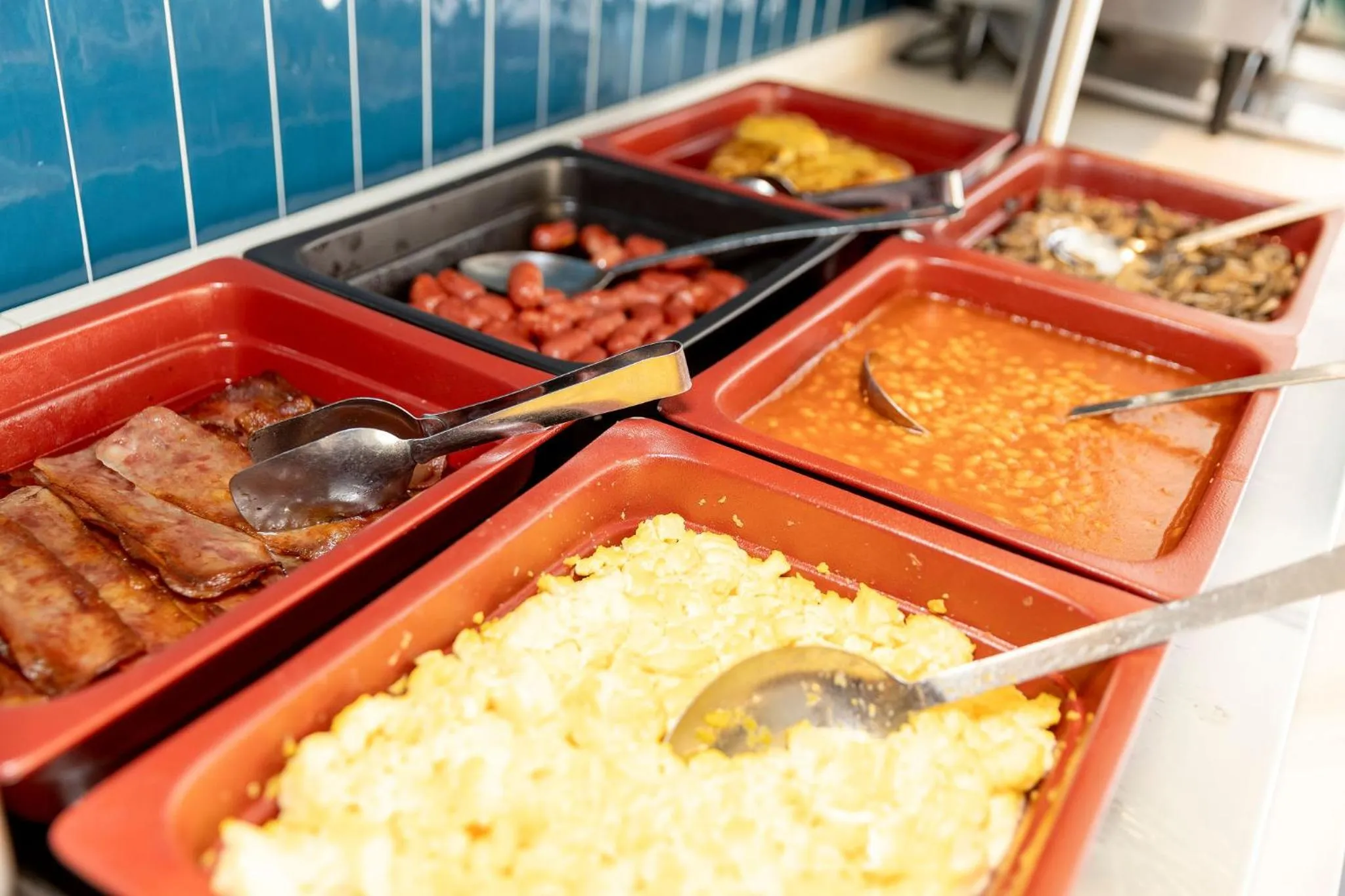 Buffet breakfast in Travelodge Barcelona Poblenou